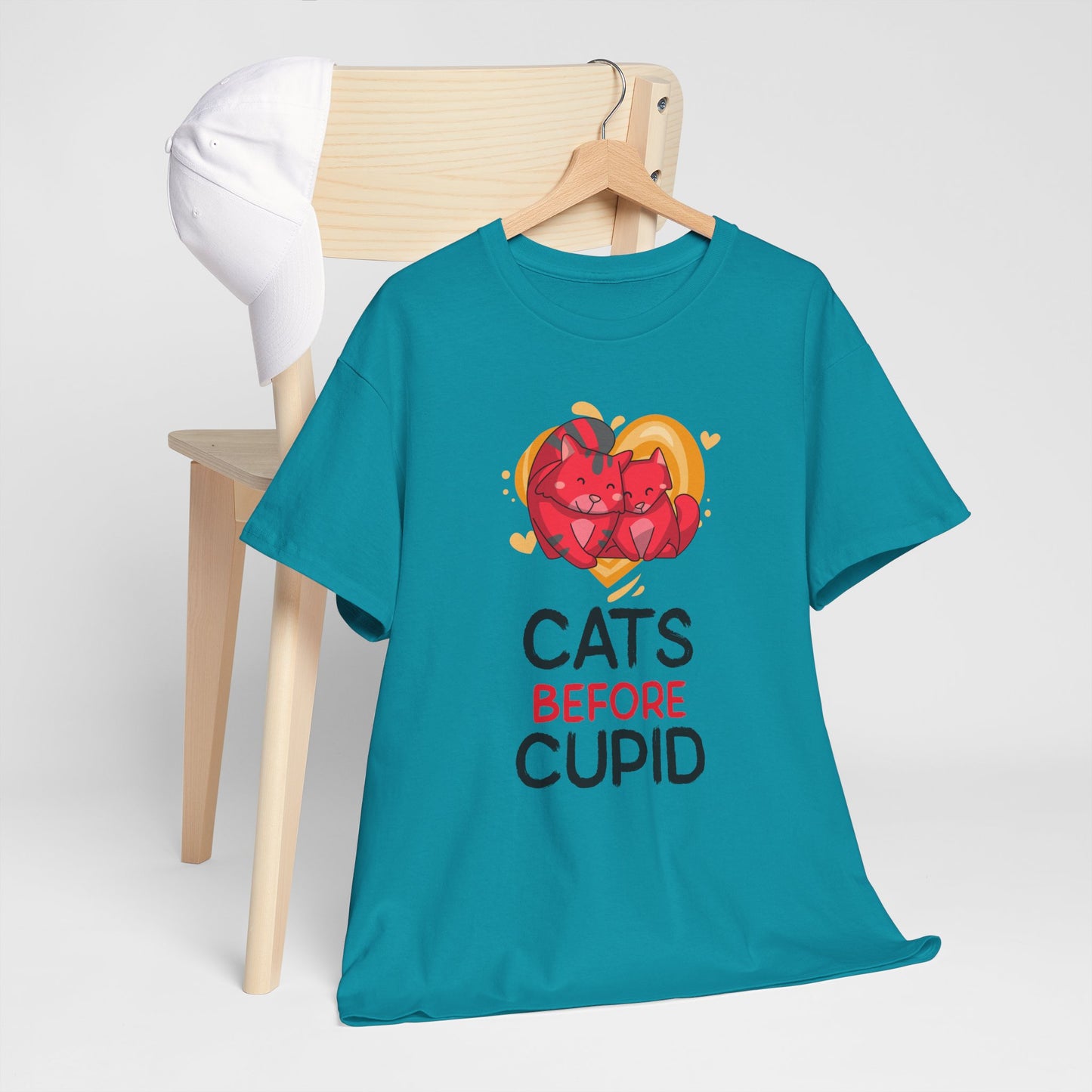 Cats Before Cupid Cotton Tee