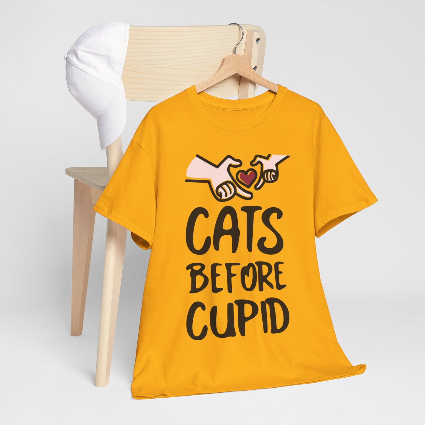 Cats Before Cupid Heavy Cotton Tee
