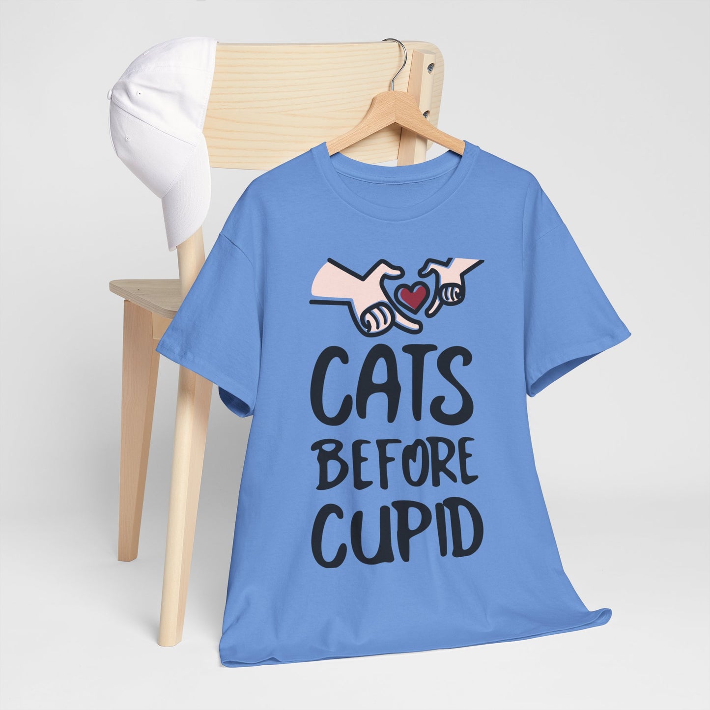 Cats Before Cupid Heavy Cotton Tee