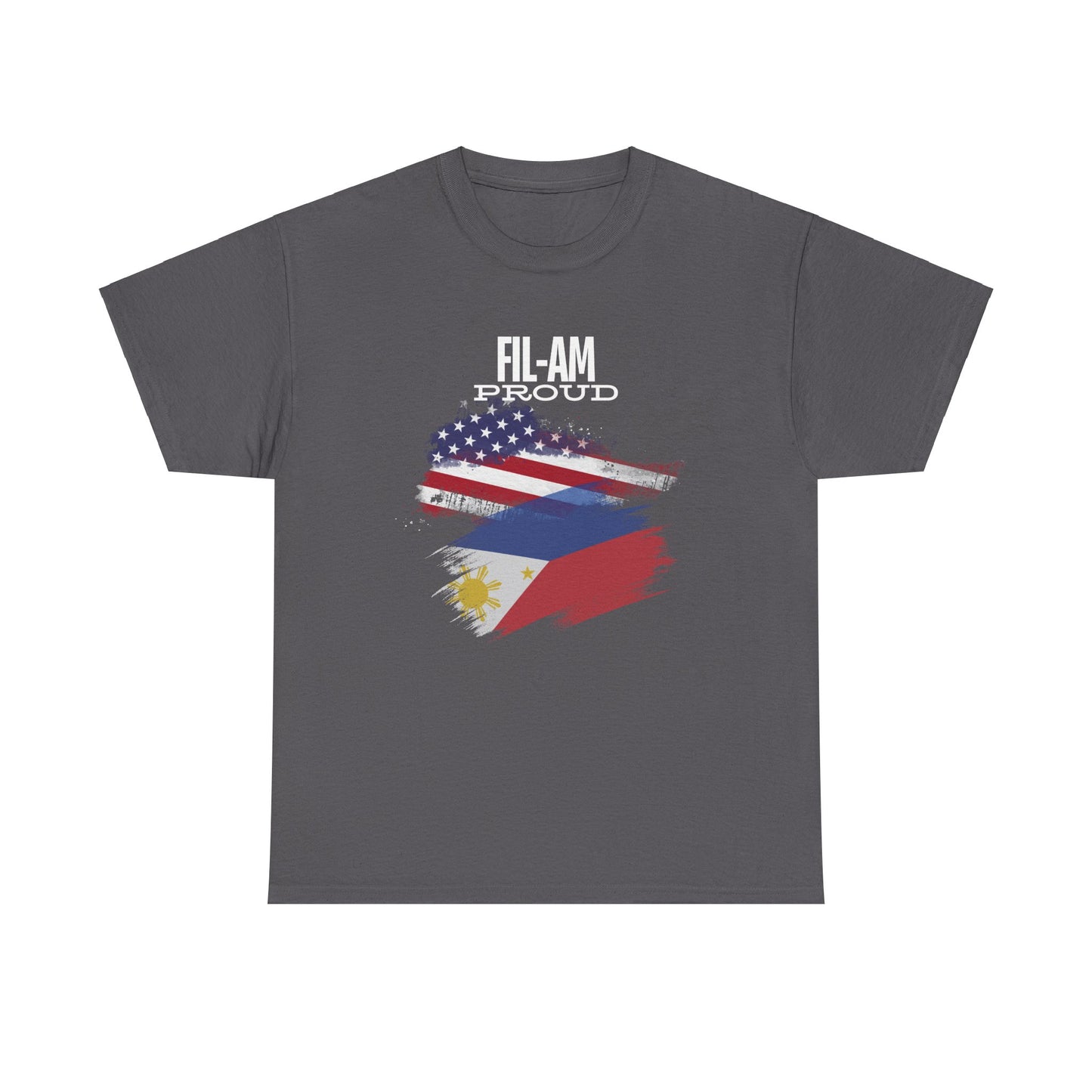 Fil-Am Proud (White Font) Cotton Tee