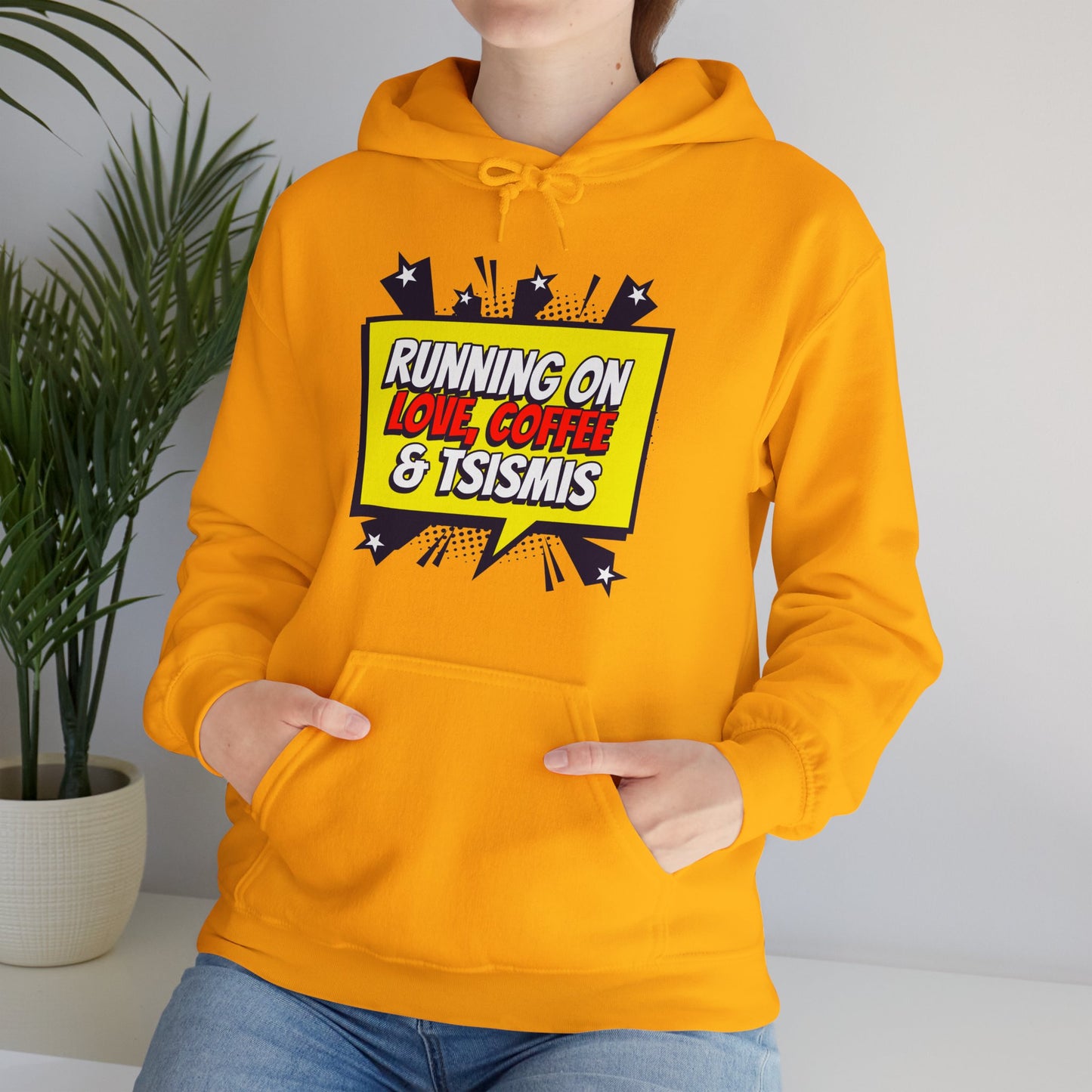 Running on Love, Coffee & Tsismis Hoodie