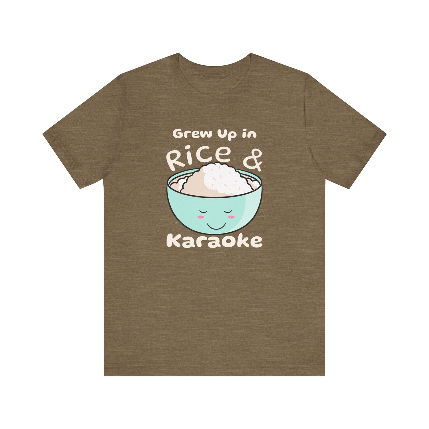 Grew Up in Rice and Karaoke Premium Soft Men's Tee
