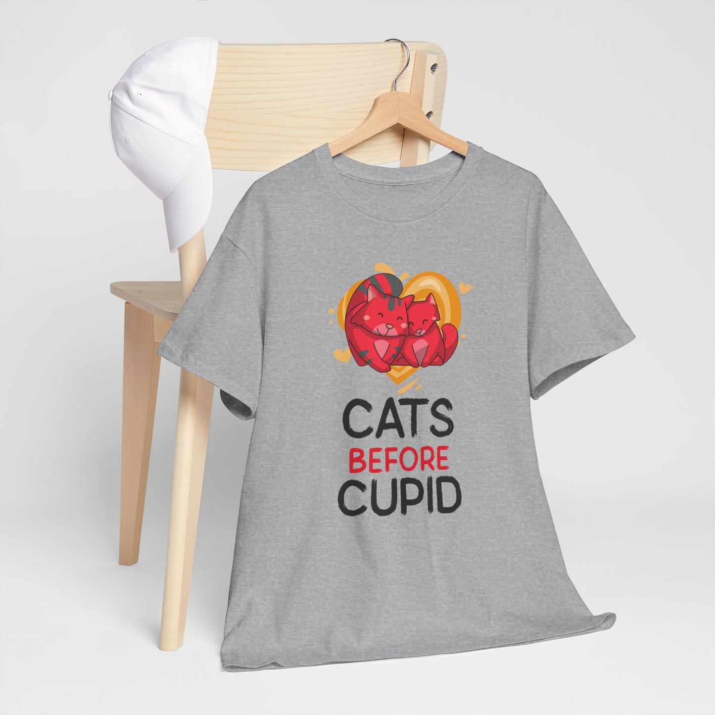 Cats Before Cupid Cotton Tee