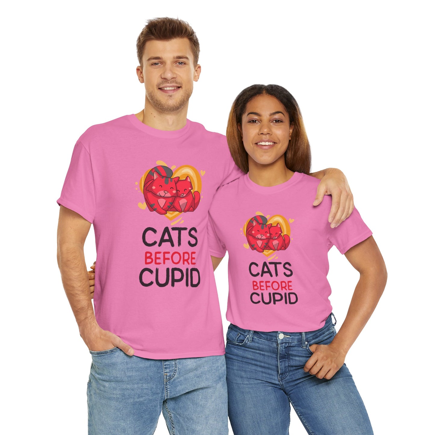 Cats Before Cupid Cotton Tee