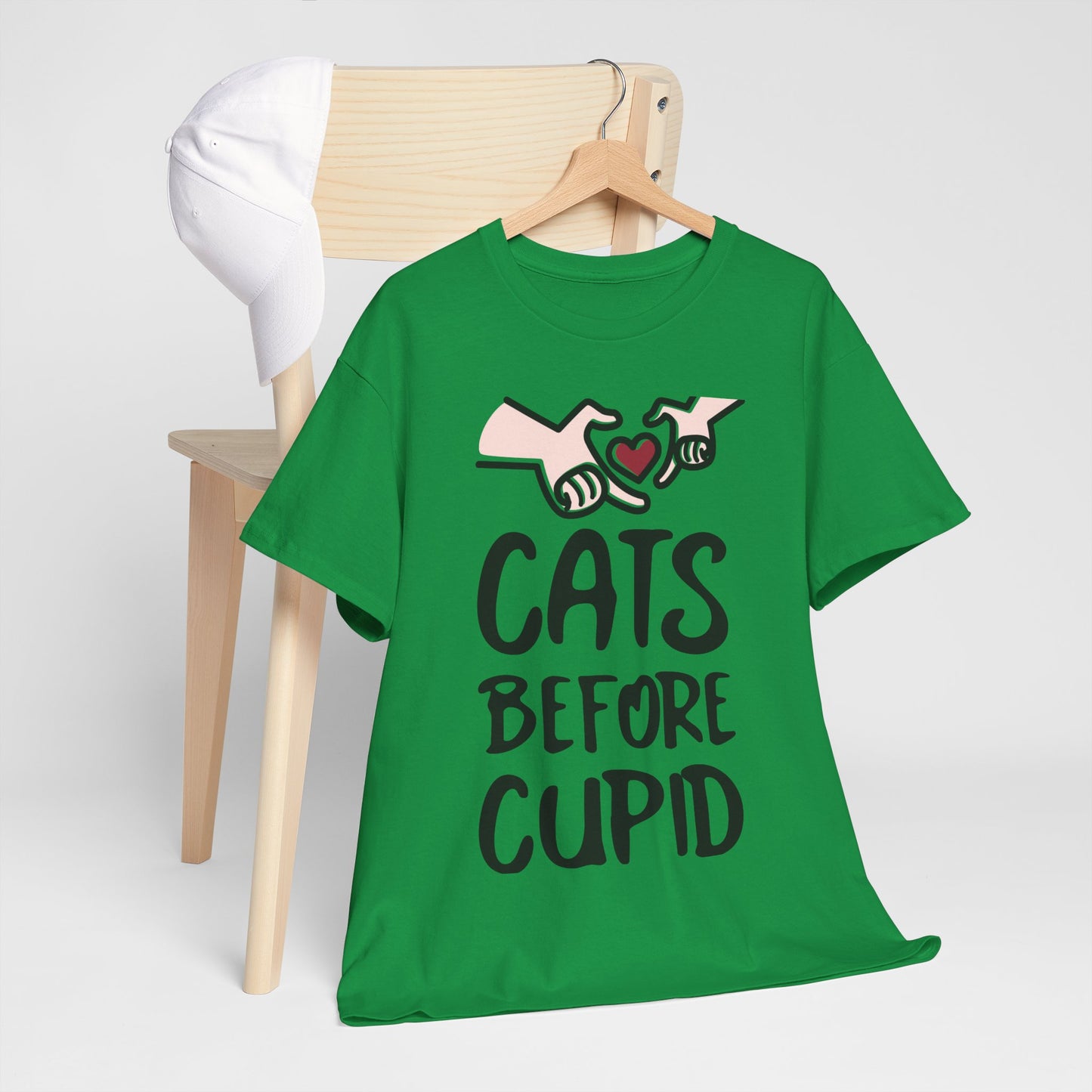 Cats Before Cupid Heavy Cotton Tee