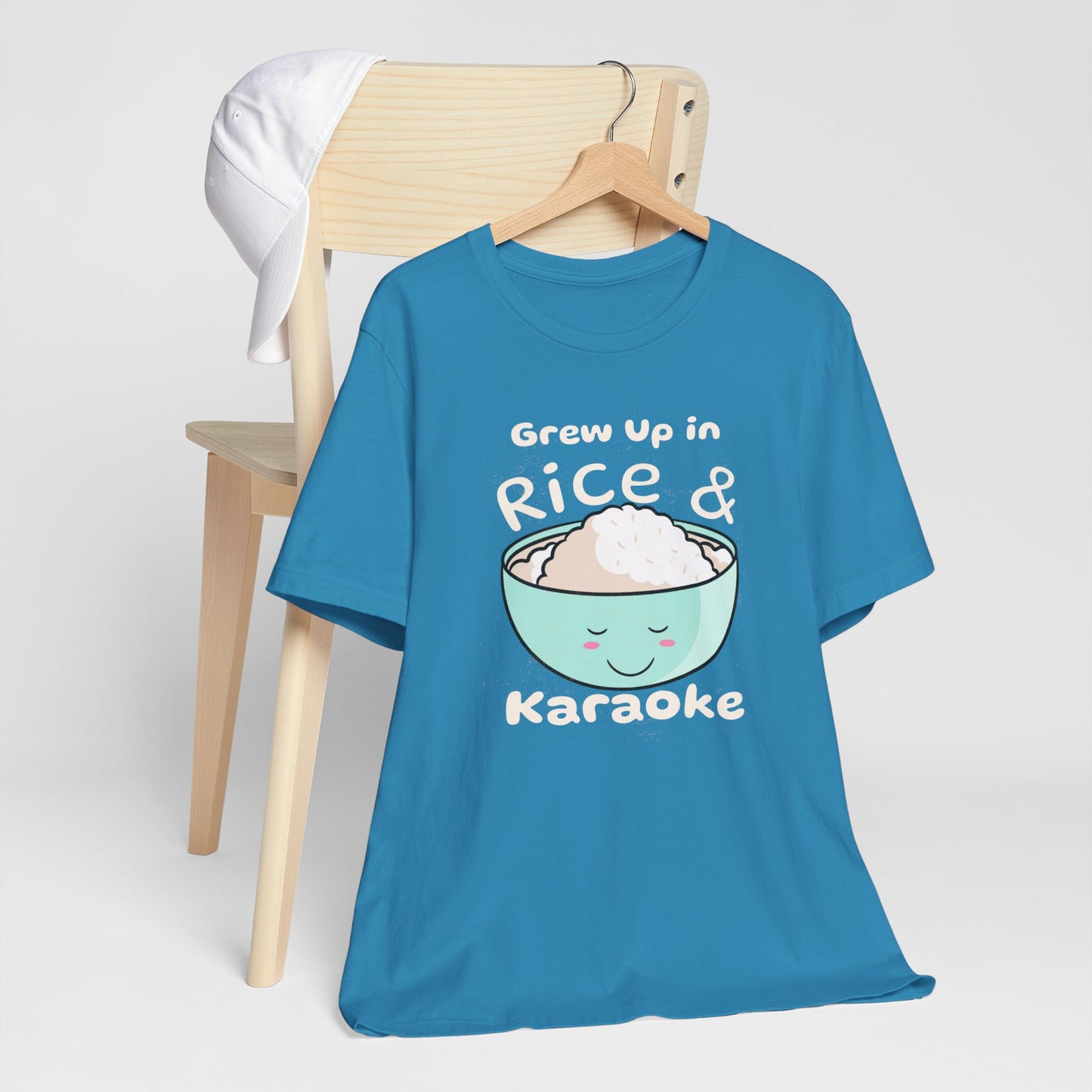 Grew Up in Rice and Karaoke Premium Soft Men's Tee