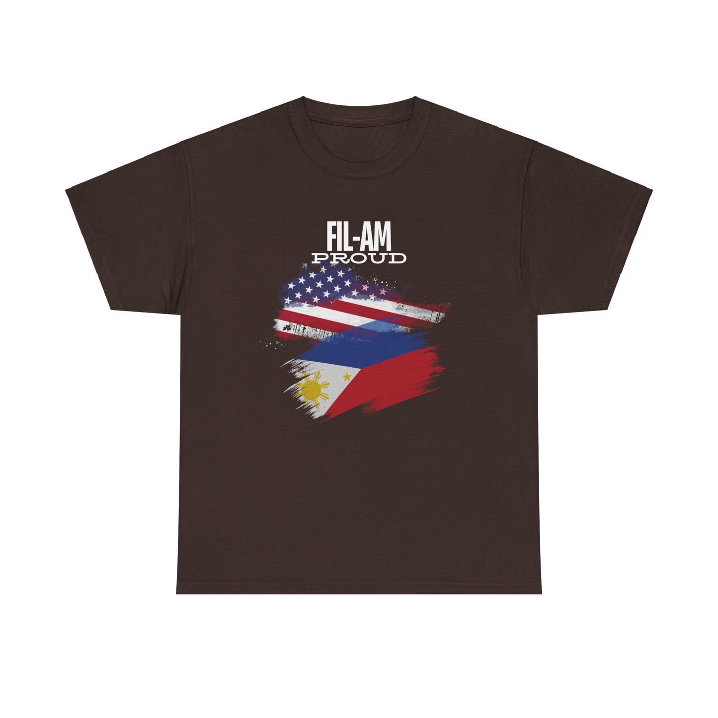Fil-Am Proud (White Font) Cotton Tee