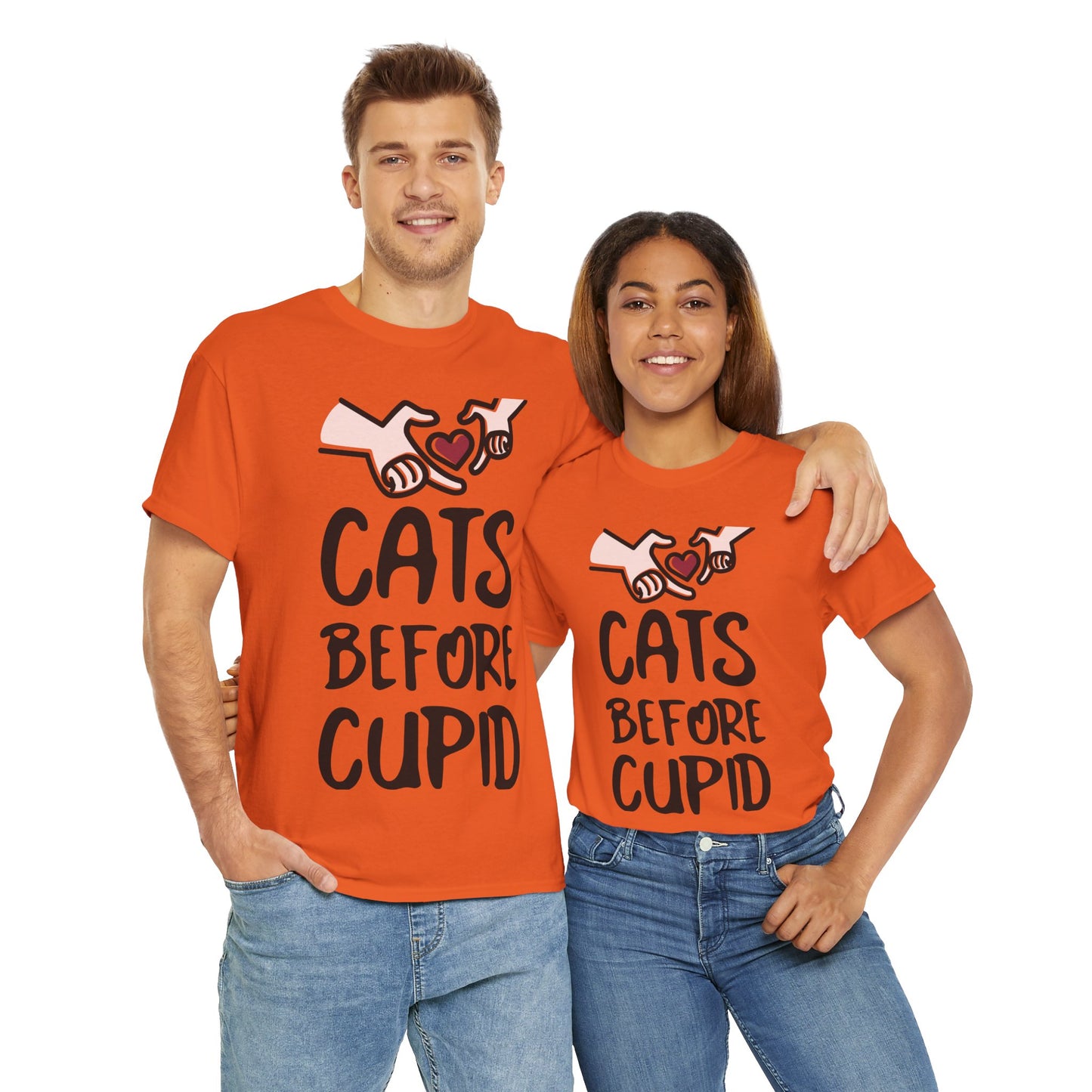 Cats Before Cupid Heavy Cotton Tee