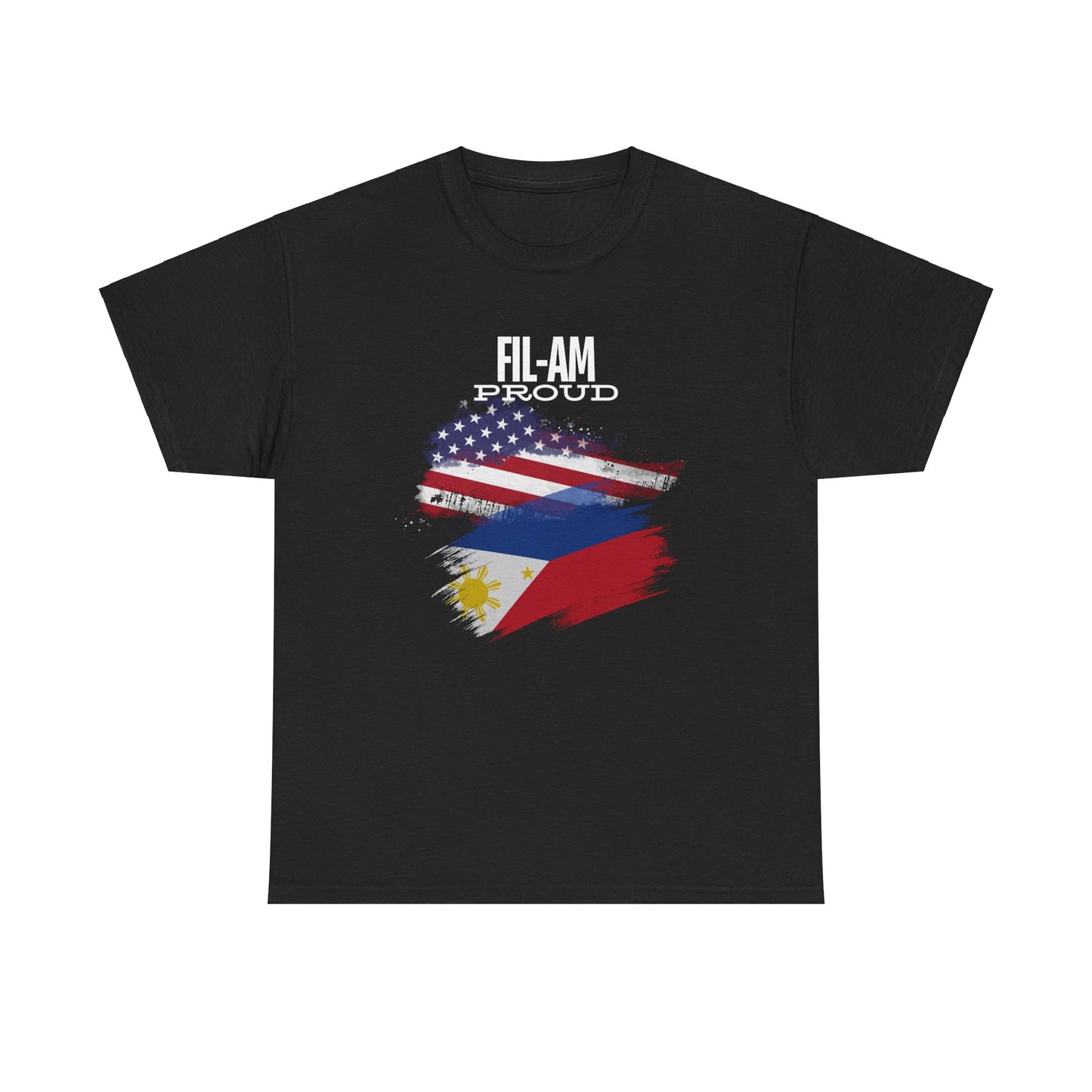 Fil-Am Proud (White Font) Cotton Tee