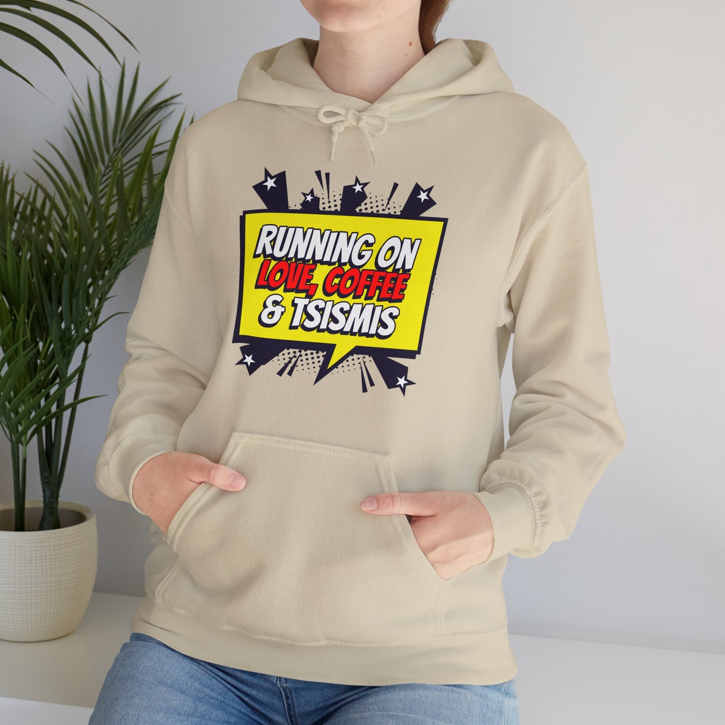 Running on Love, Coffee & Tsismis Hoodie