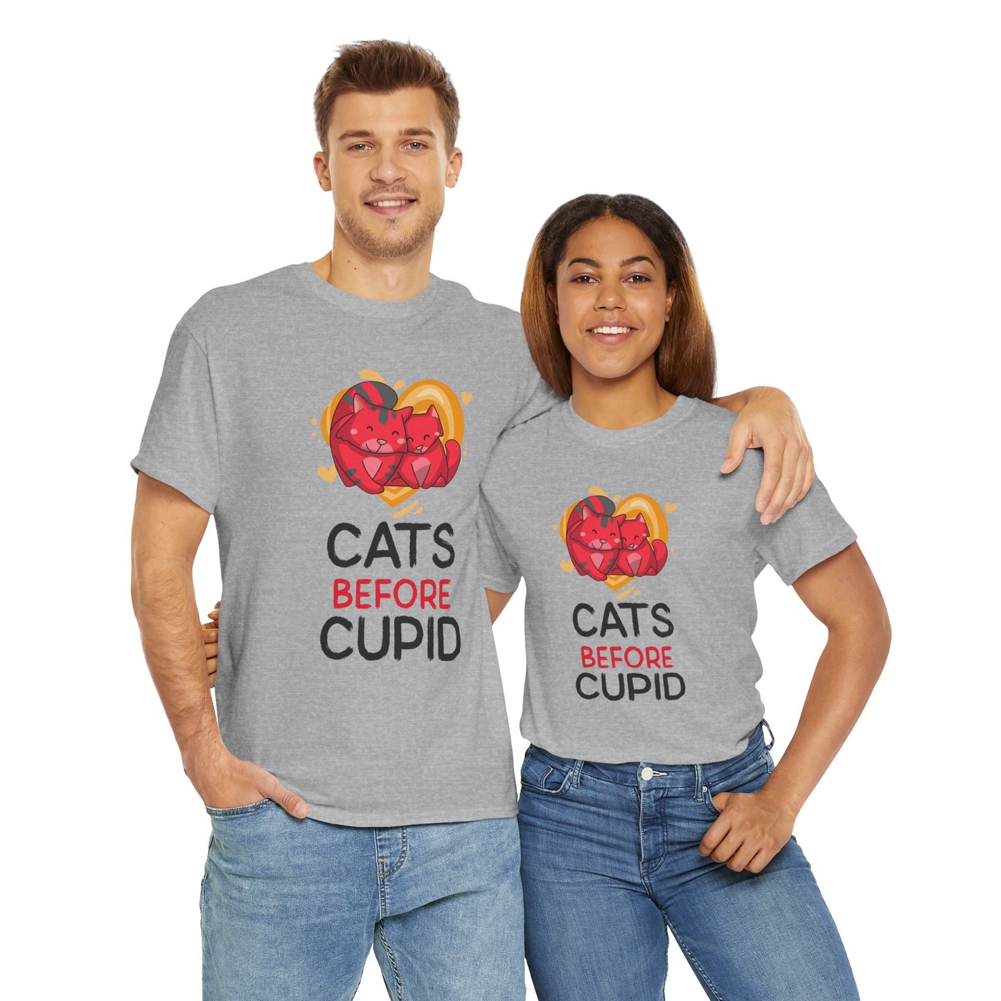 Cats Before Cupid Cotton Tee