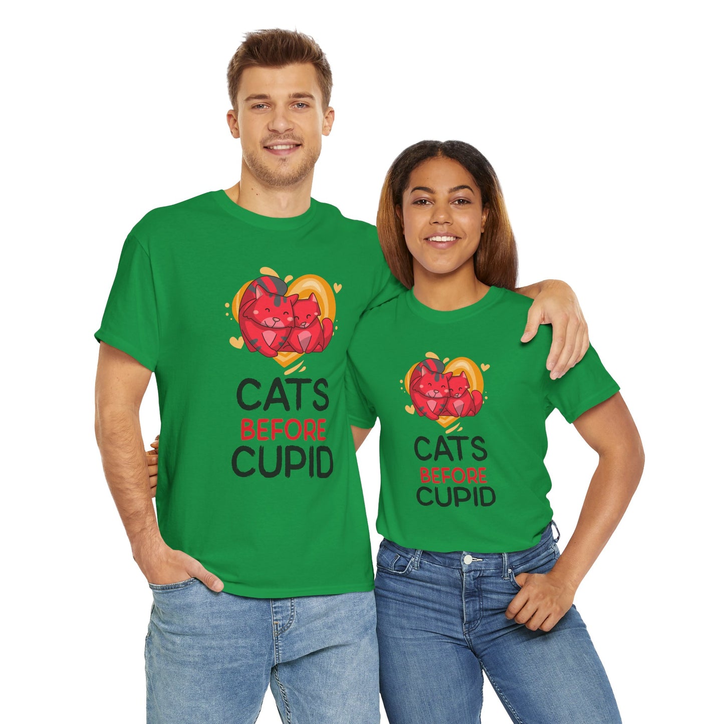 Cats Before Cupid Cotton Tee