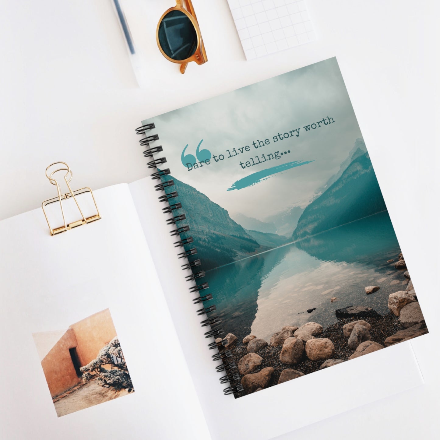 "Dare to Live the Story Worth Telling" Spiral Notebook