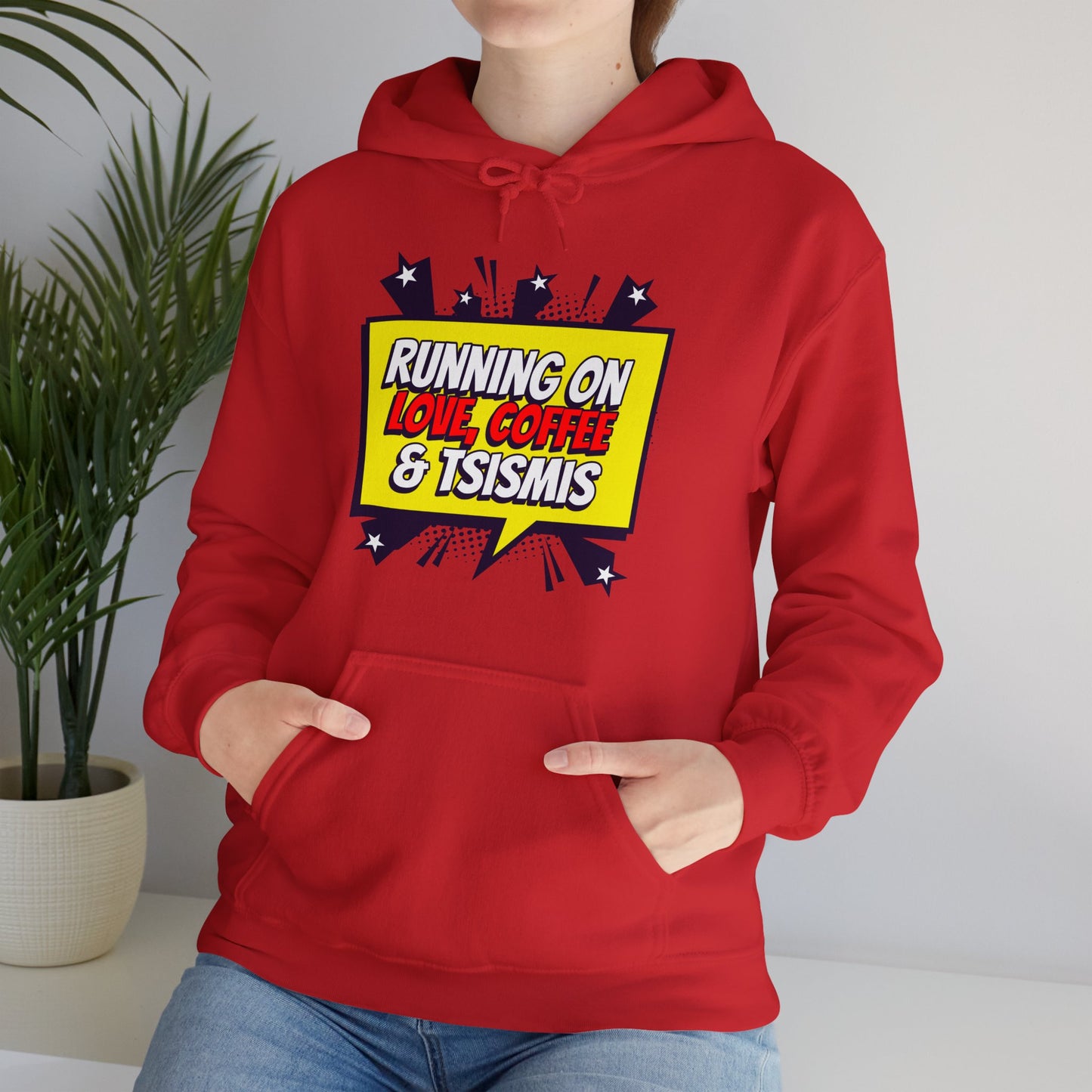 Running on Love, Coffee & Tsismis Hoodie