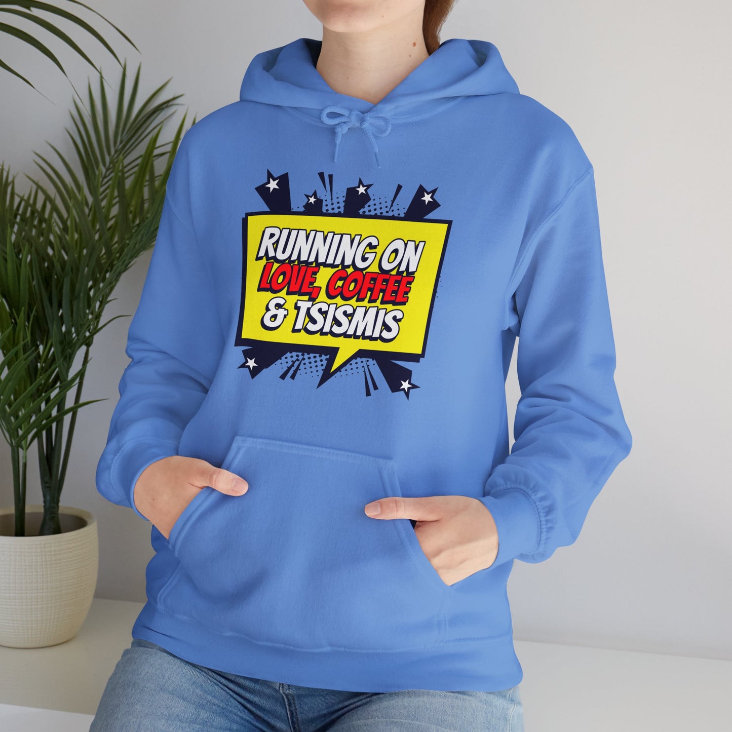 Running on Love, Coffee & Tsismis Hoodie