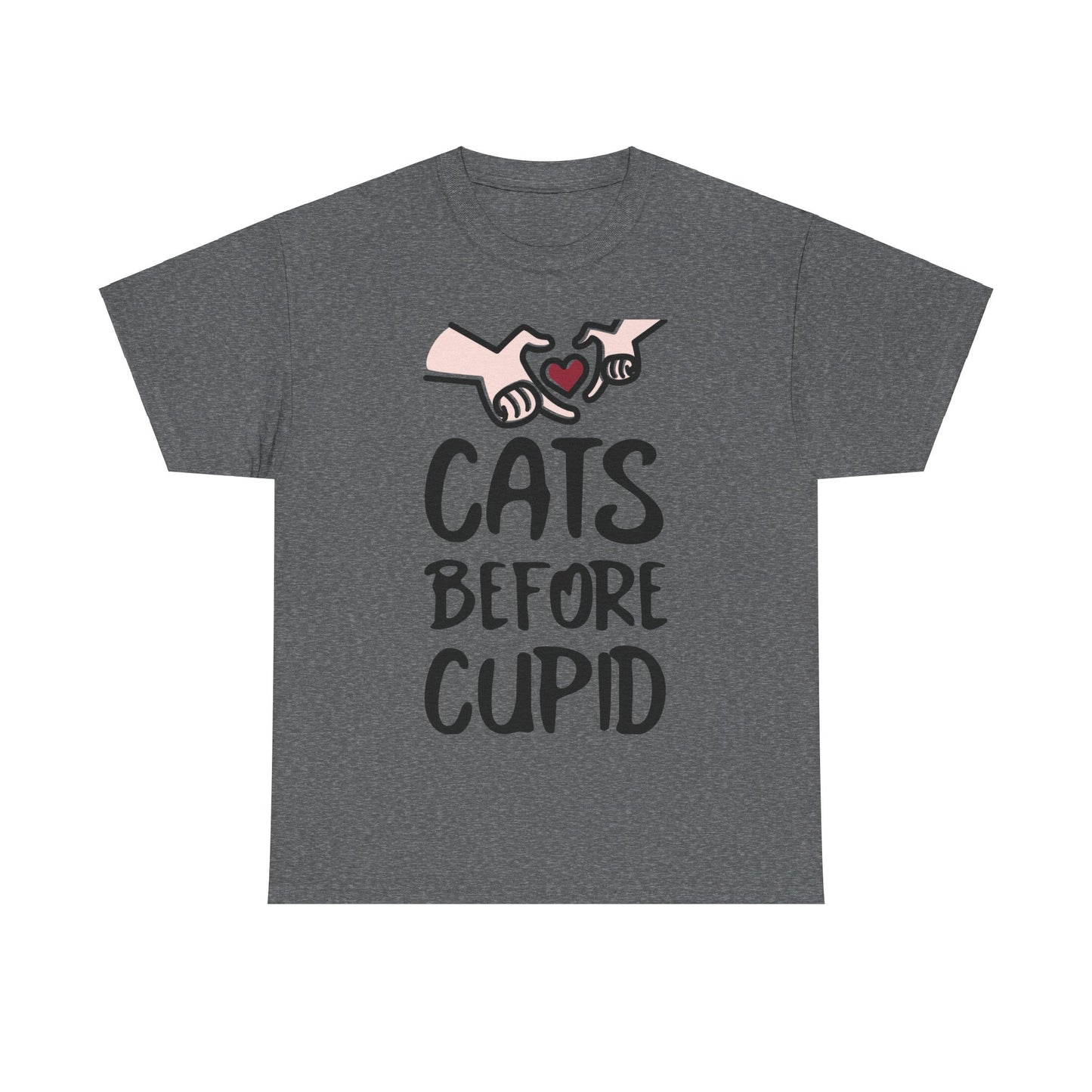 Cats Before Cupid Heavy Cotton Tee