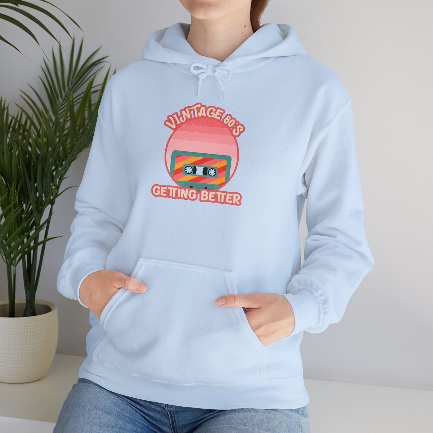 Vintage 80's Getting Better Unisex Hoodie