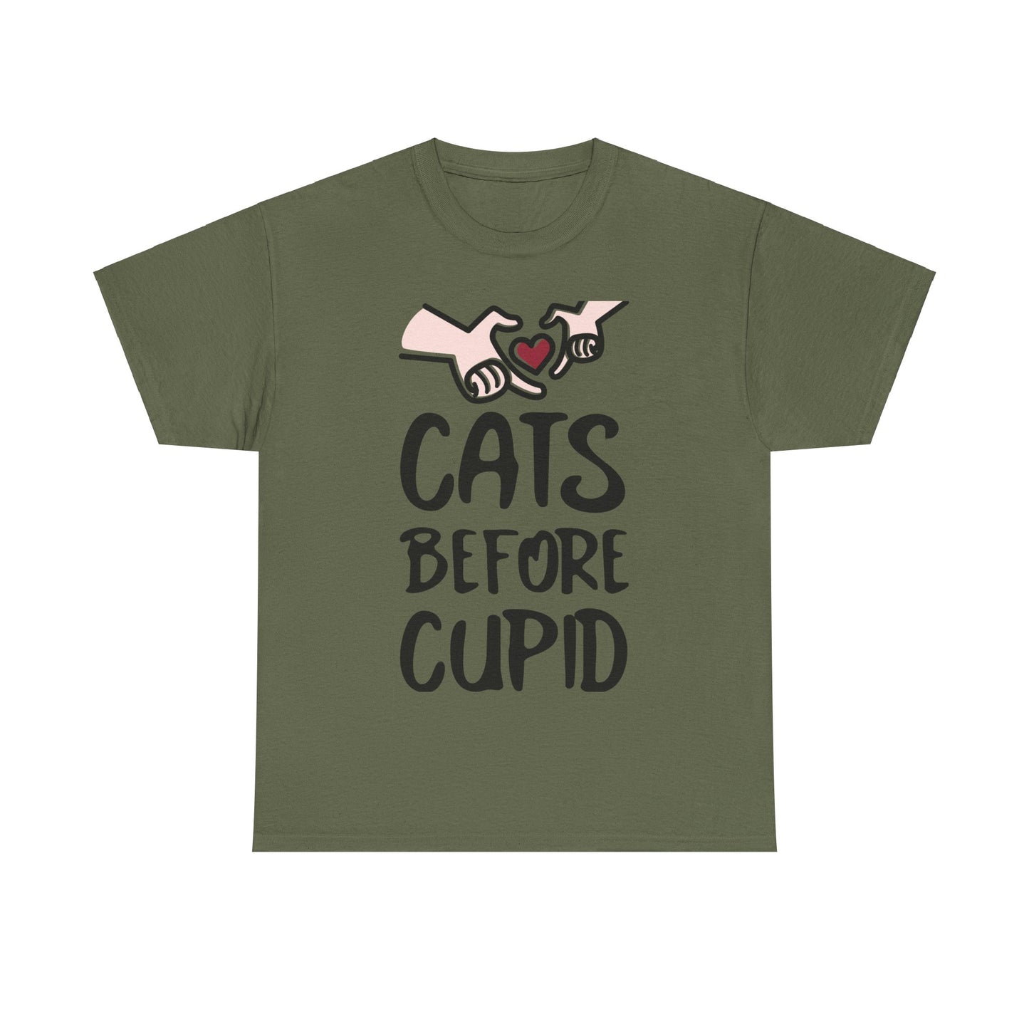 Cats Before Cupid Heavy Cotton Tee