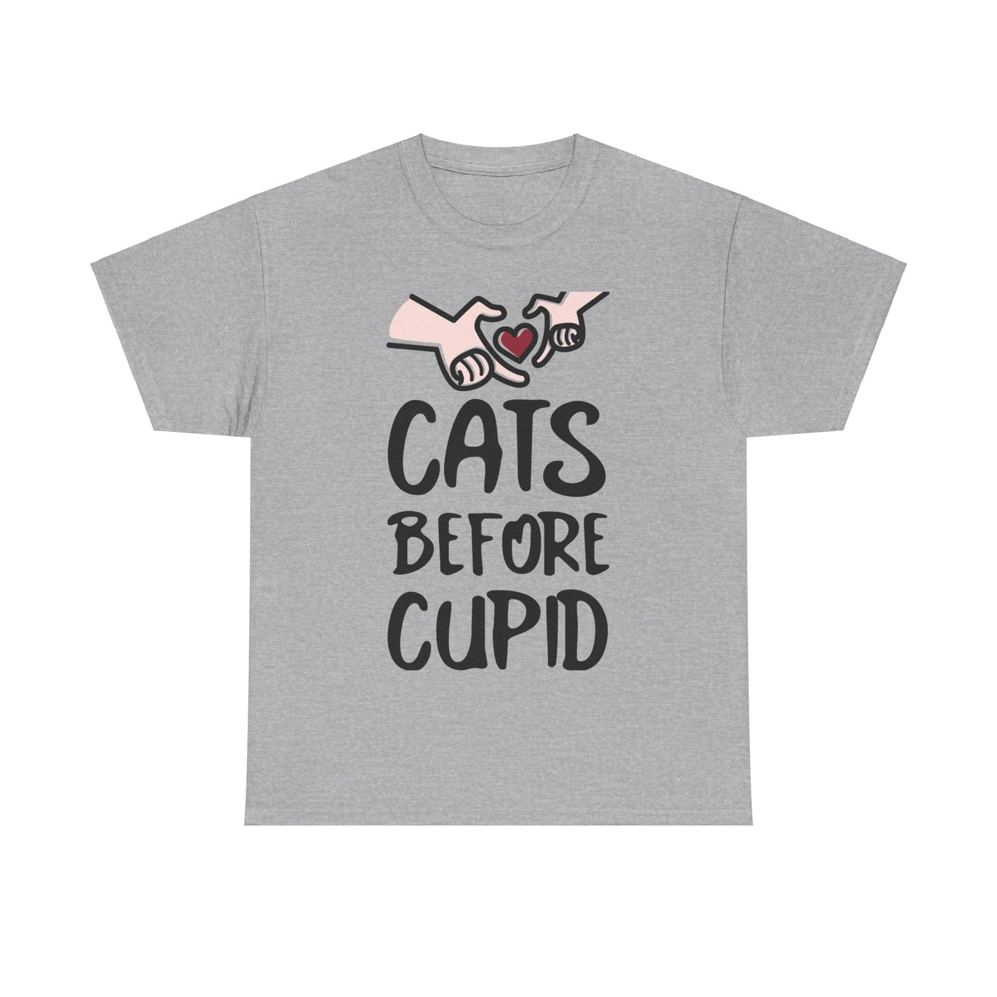 Cats Before Cupid Heavy Cotton Tee