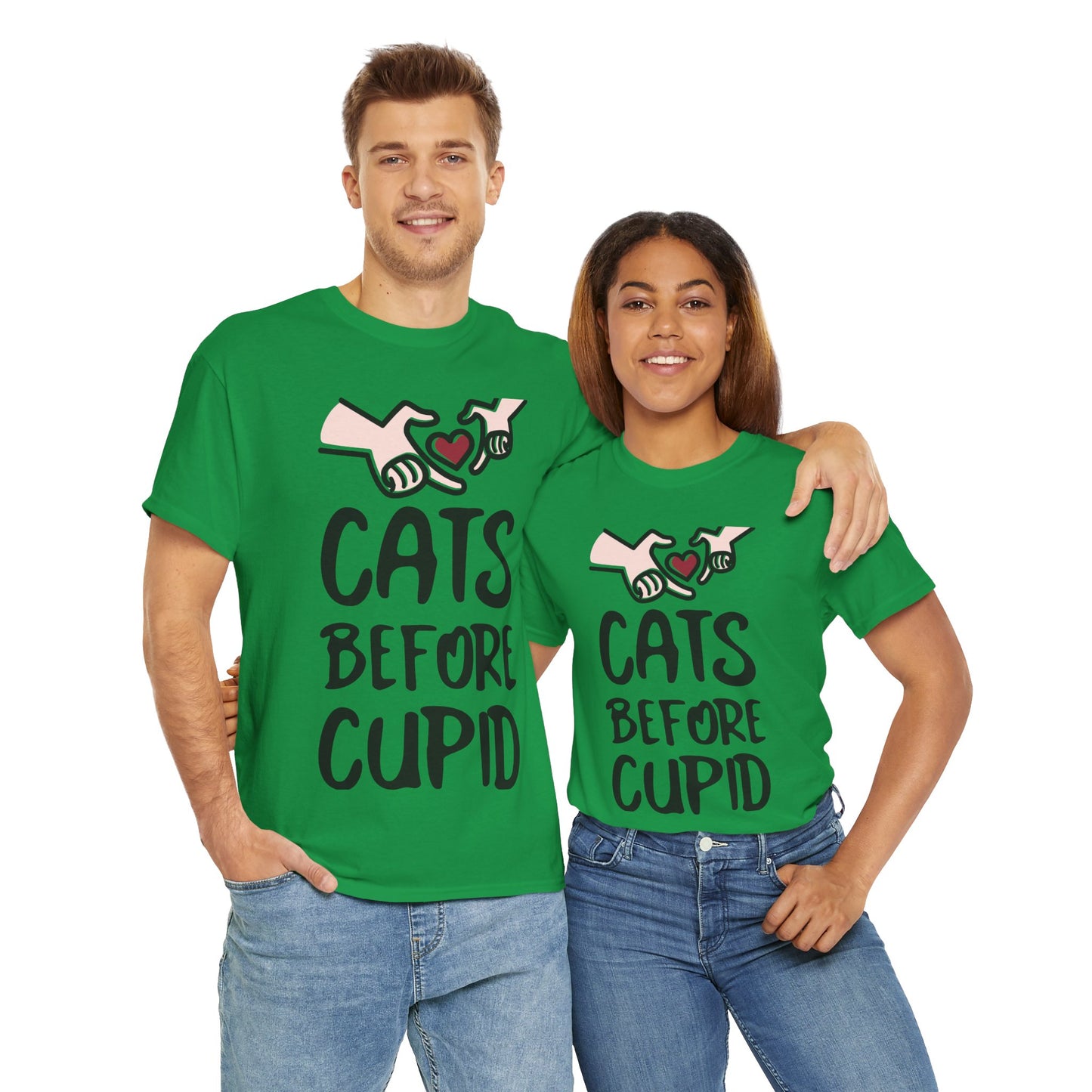 Cats Before Cupid Heavy Cotton Tee