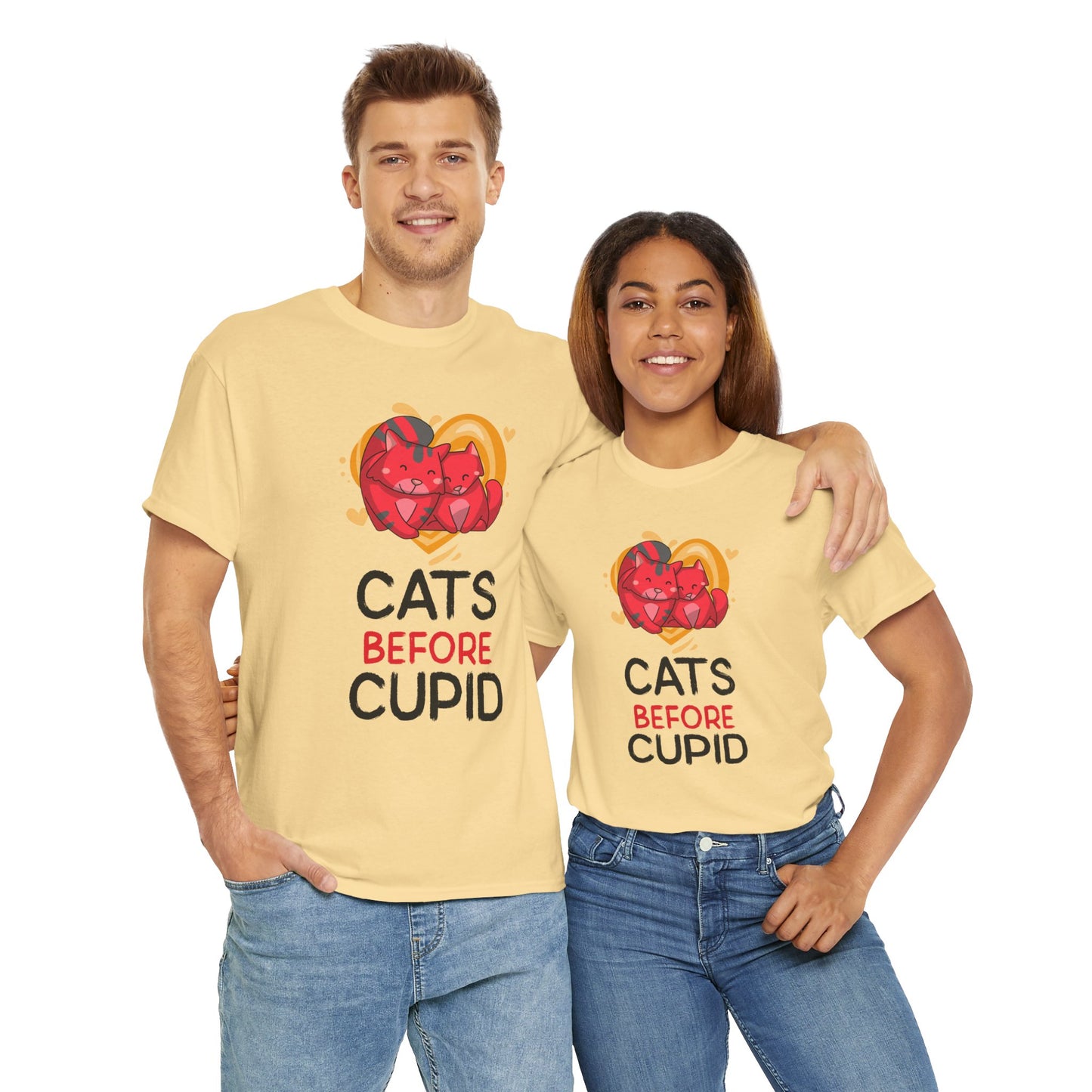 Cats Before Cupid Cotton Tee