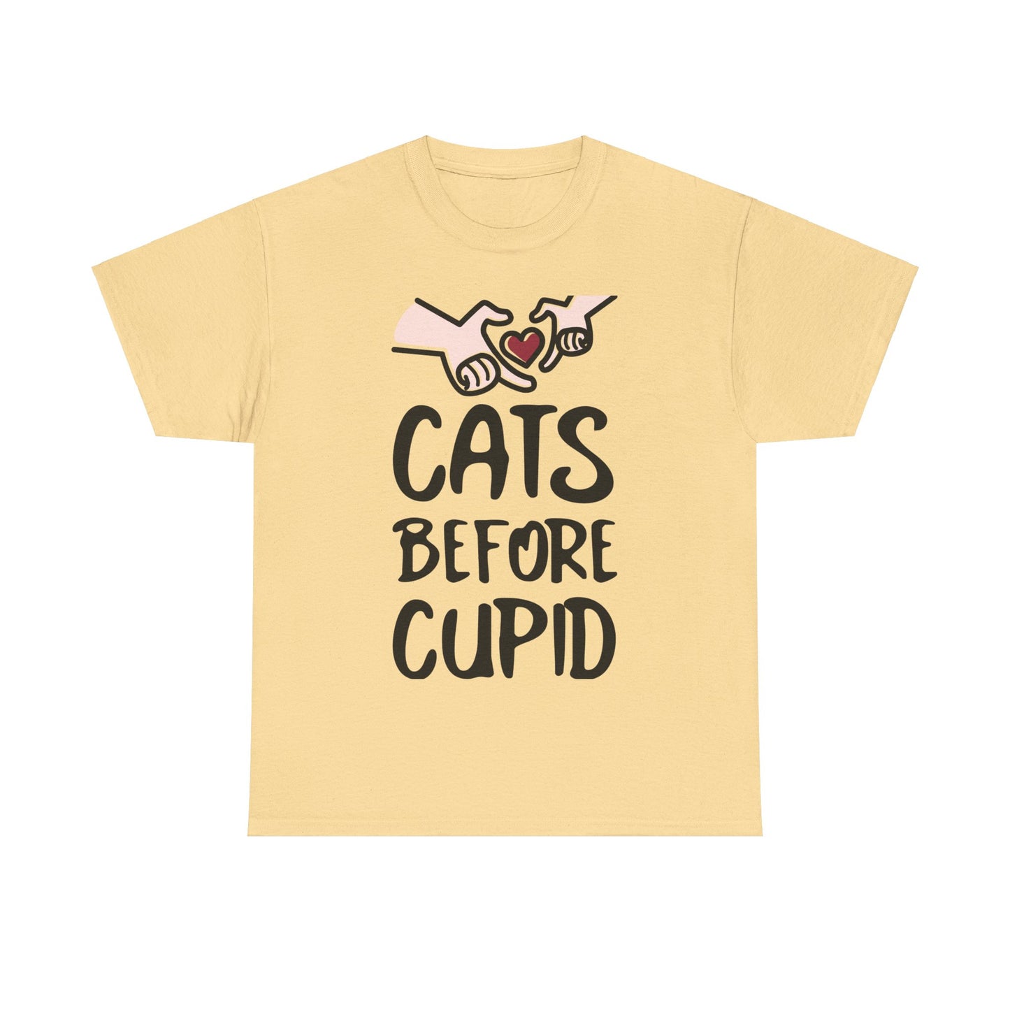 Cats Before Cupid Heavy Cotton Tee