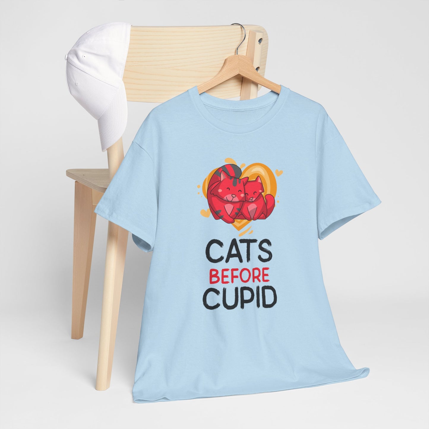 Cats Before Cupid Cotton Tee