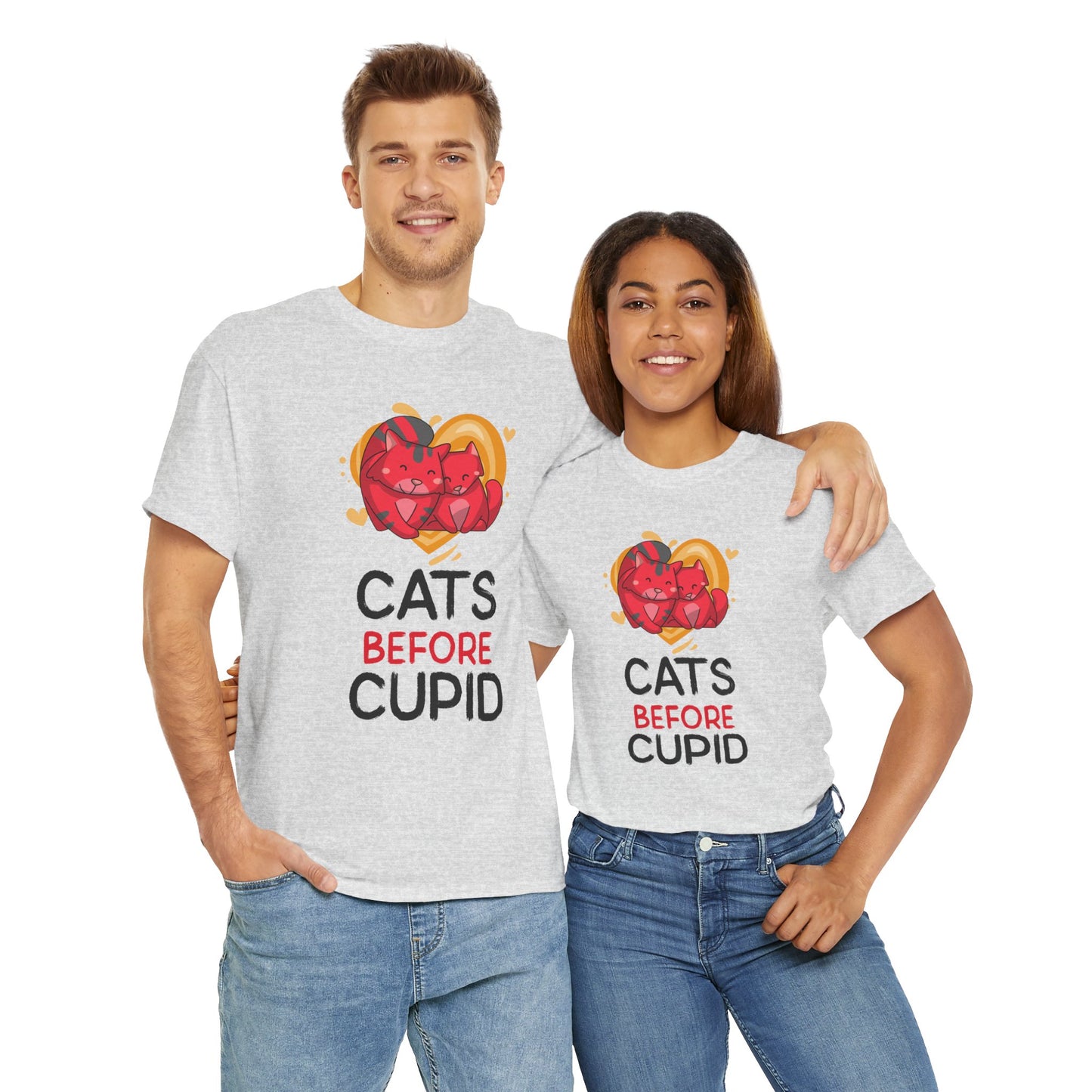 Cats Before Cupid Cotton Tee