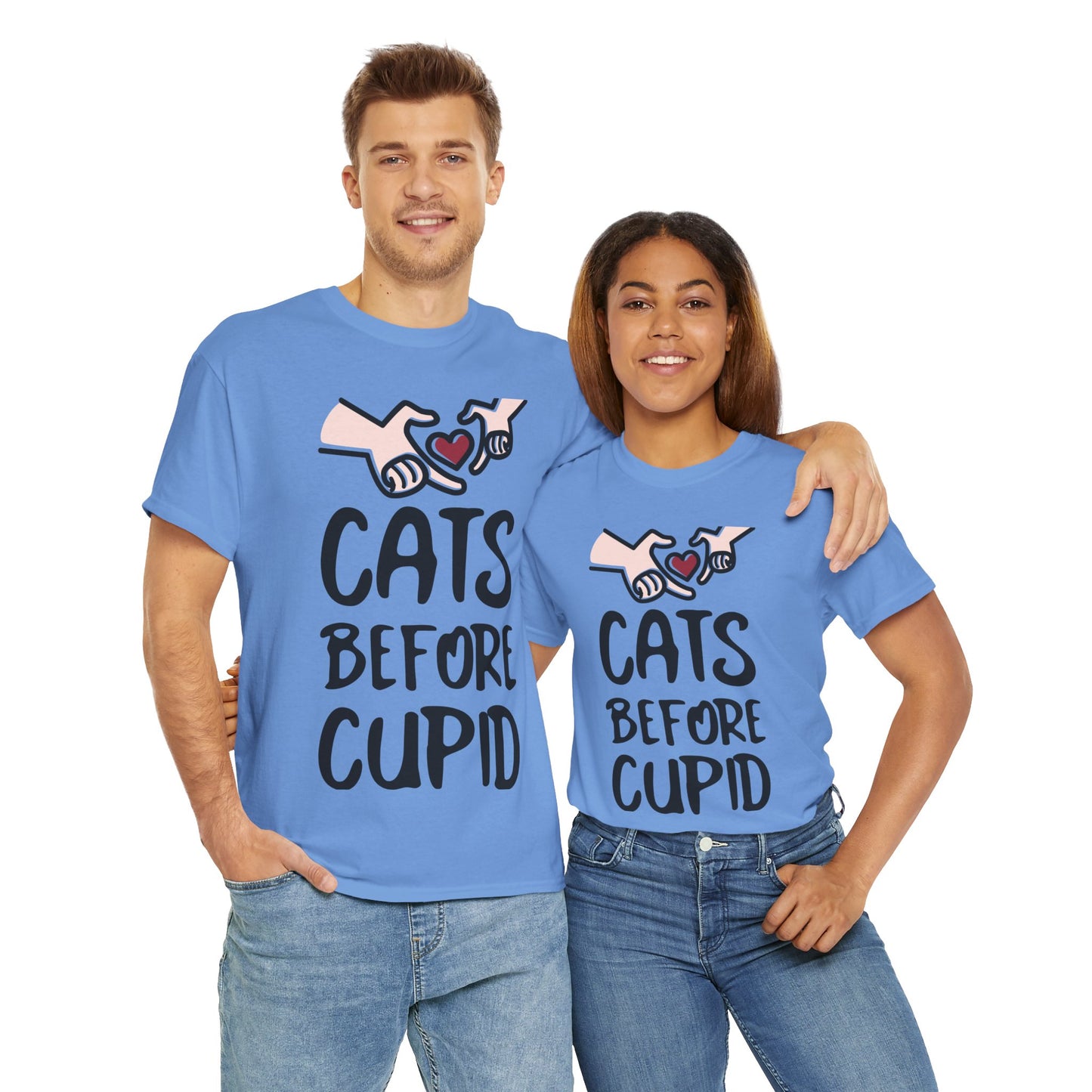 Cats Before Cupid Heavy Cotton Tee