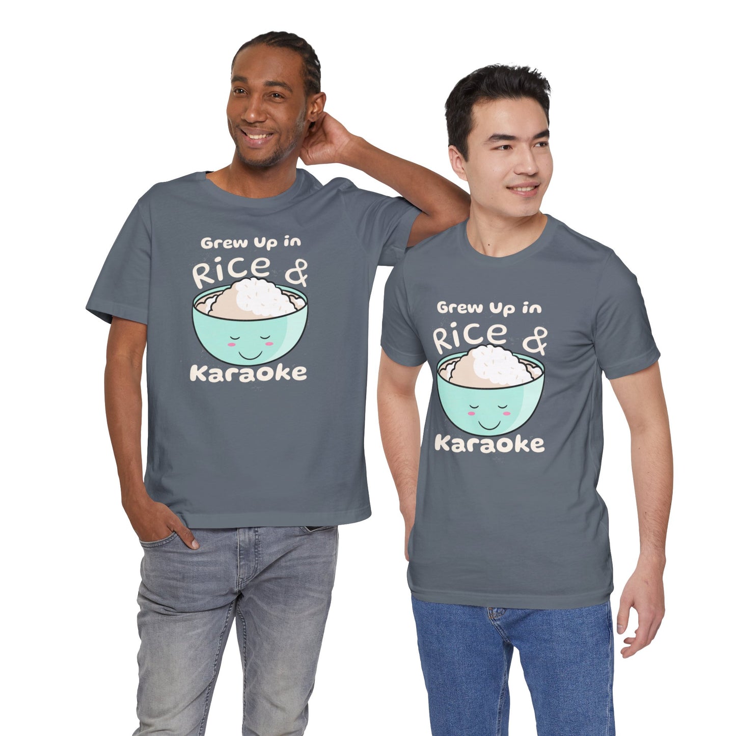 Grew Up in Rice and Karaoke Premium Soft Men's Tee