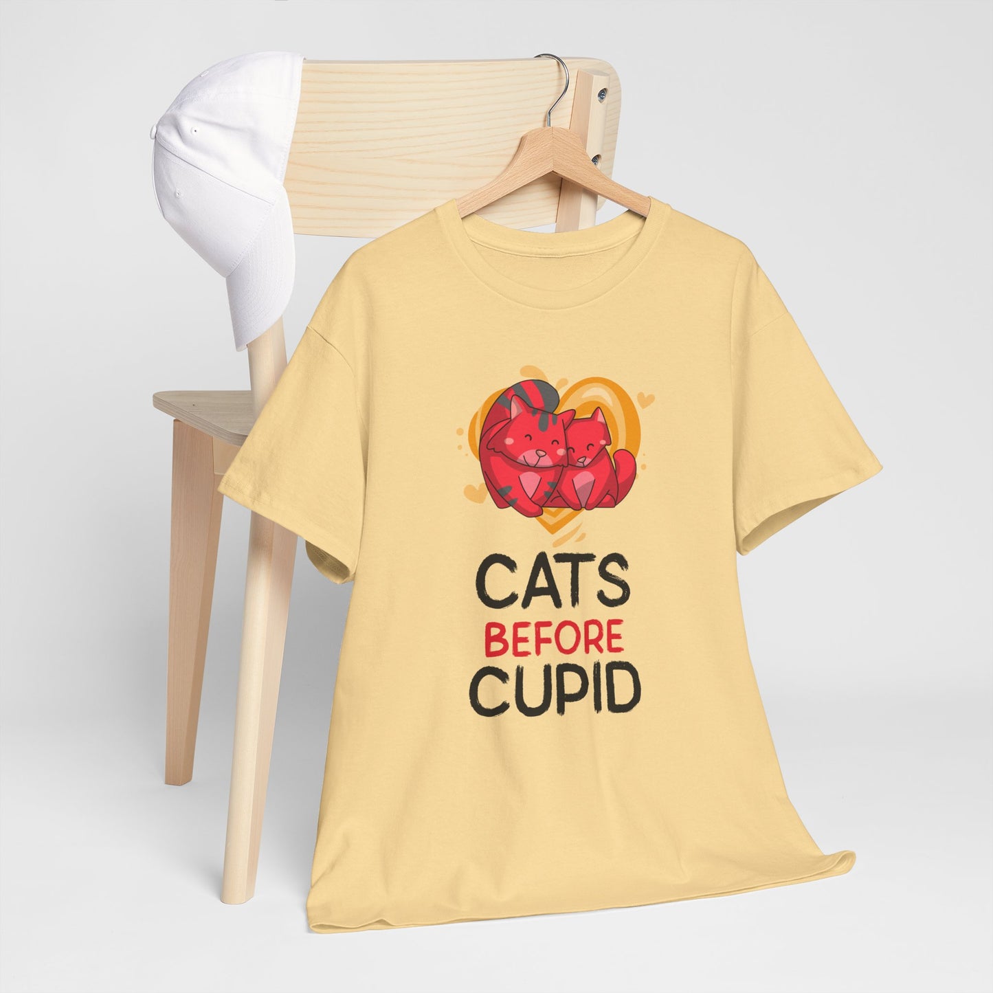 Cats Before Cupid Cotton Tee