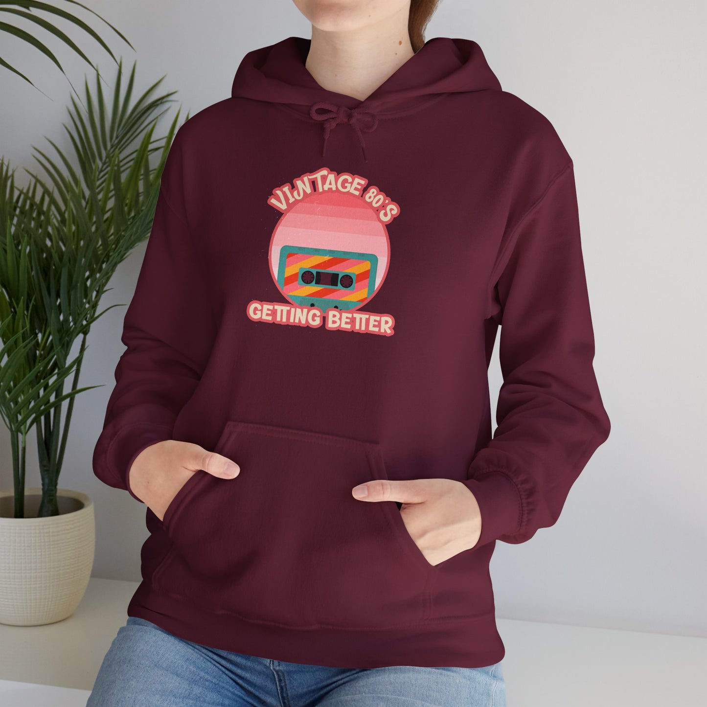 Vintage 80's Getting Better Unisex Hoodie