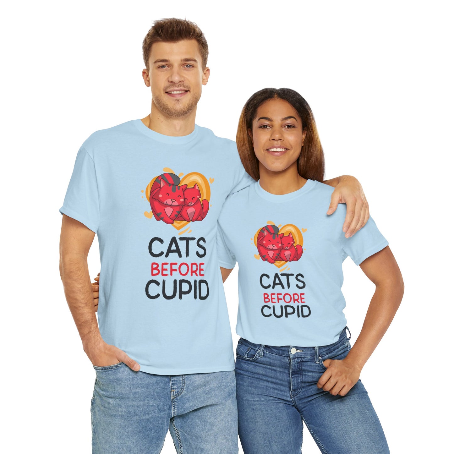 Cats Before Cupid Cotton Tee