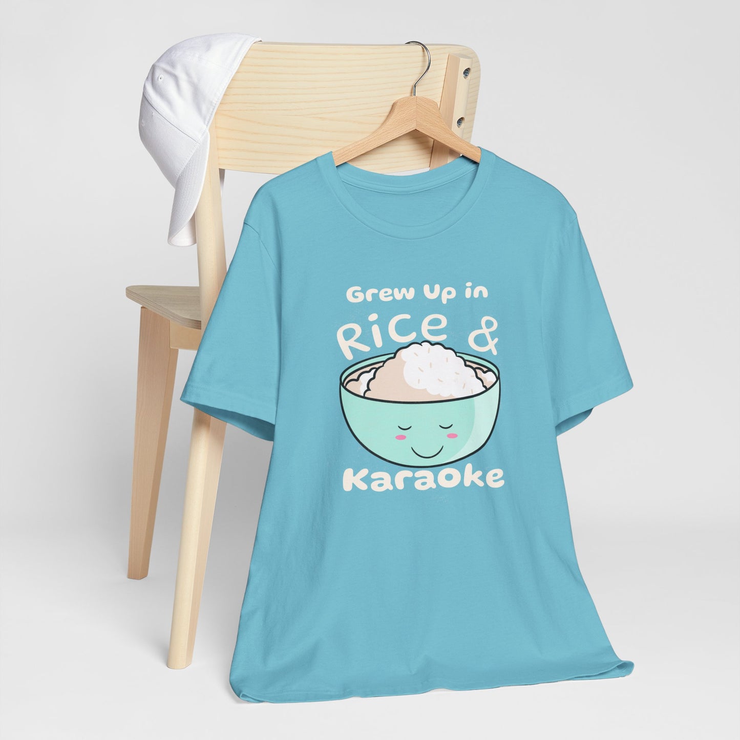 Grew Up in Rice and Karaoke Premium Soft Men's Tee