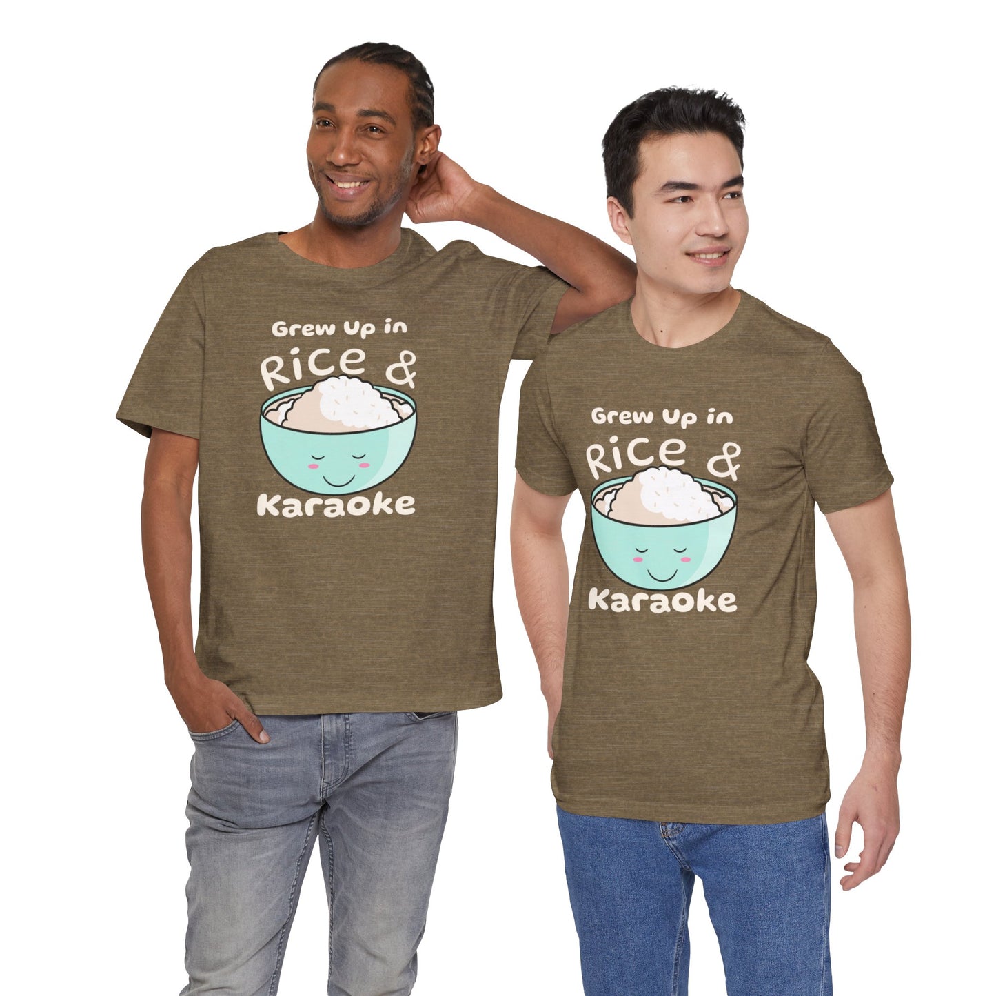 Grew Up in Rice and Karaoke Premium Soft Men's Tee