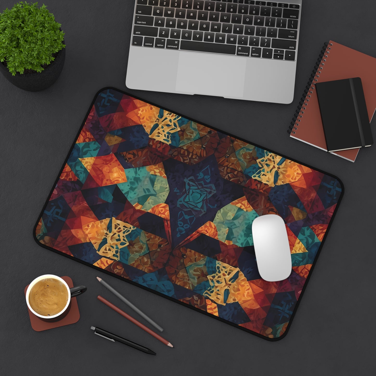 Batik Inspired Desk Mat