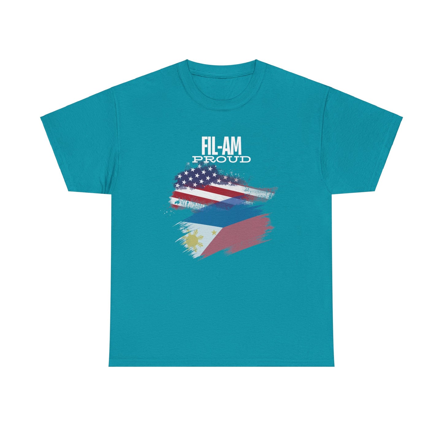 Fil-Am Proud (White Font) Cotton Tee