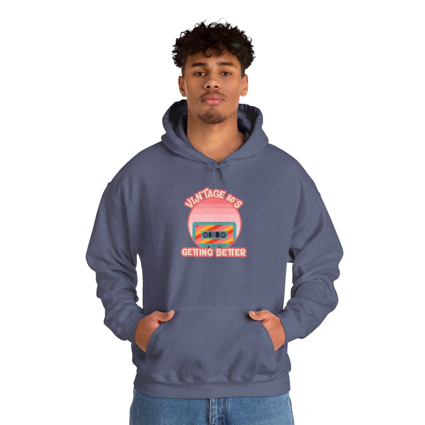 Vintage 80's Getting Better Unisex Hoodie