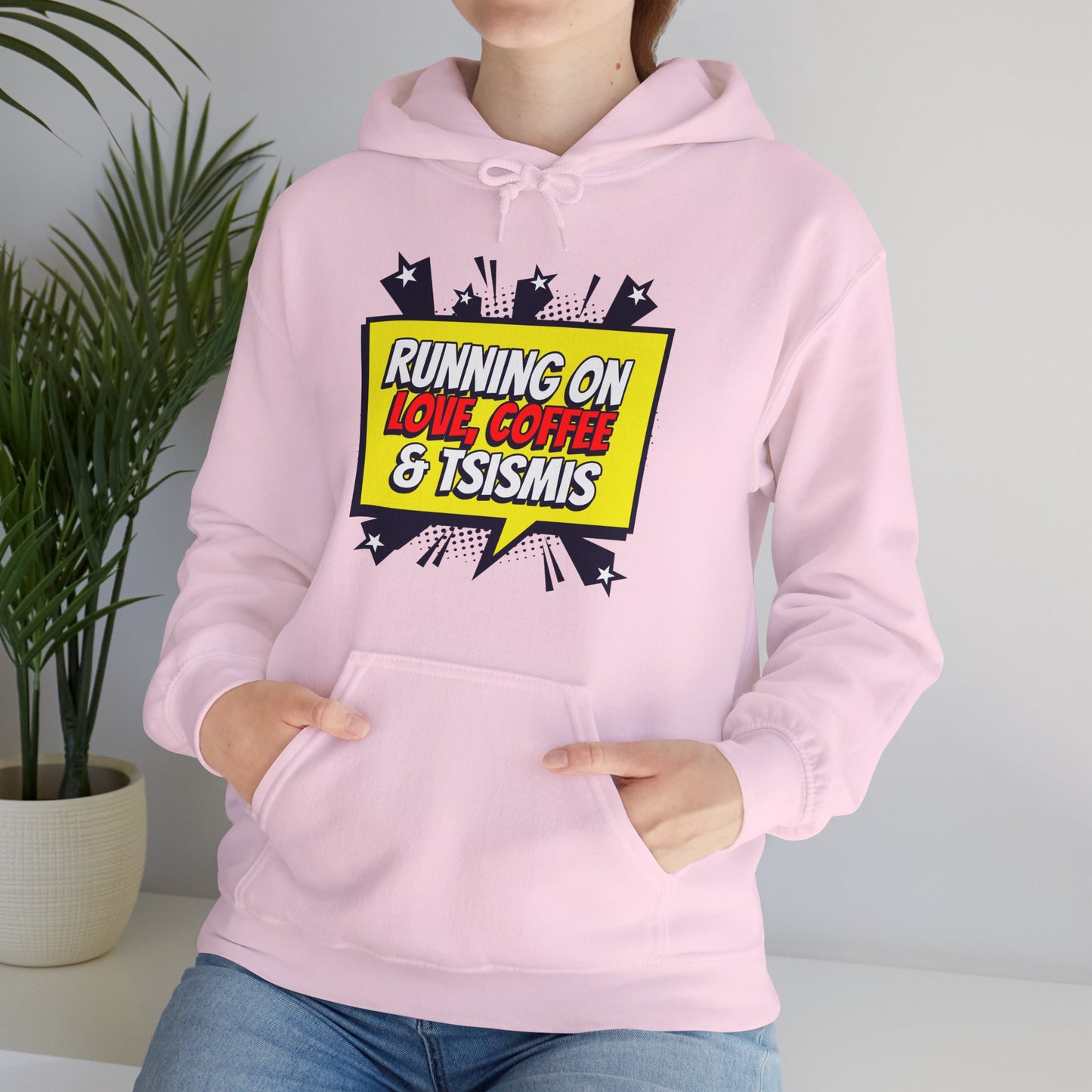 Running on Love, Coffee & Tsismis Hoodie