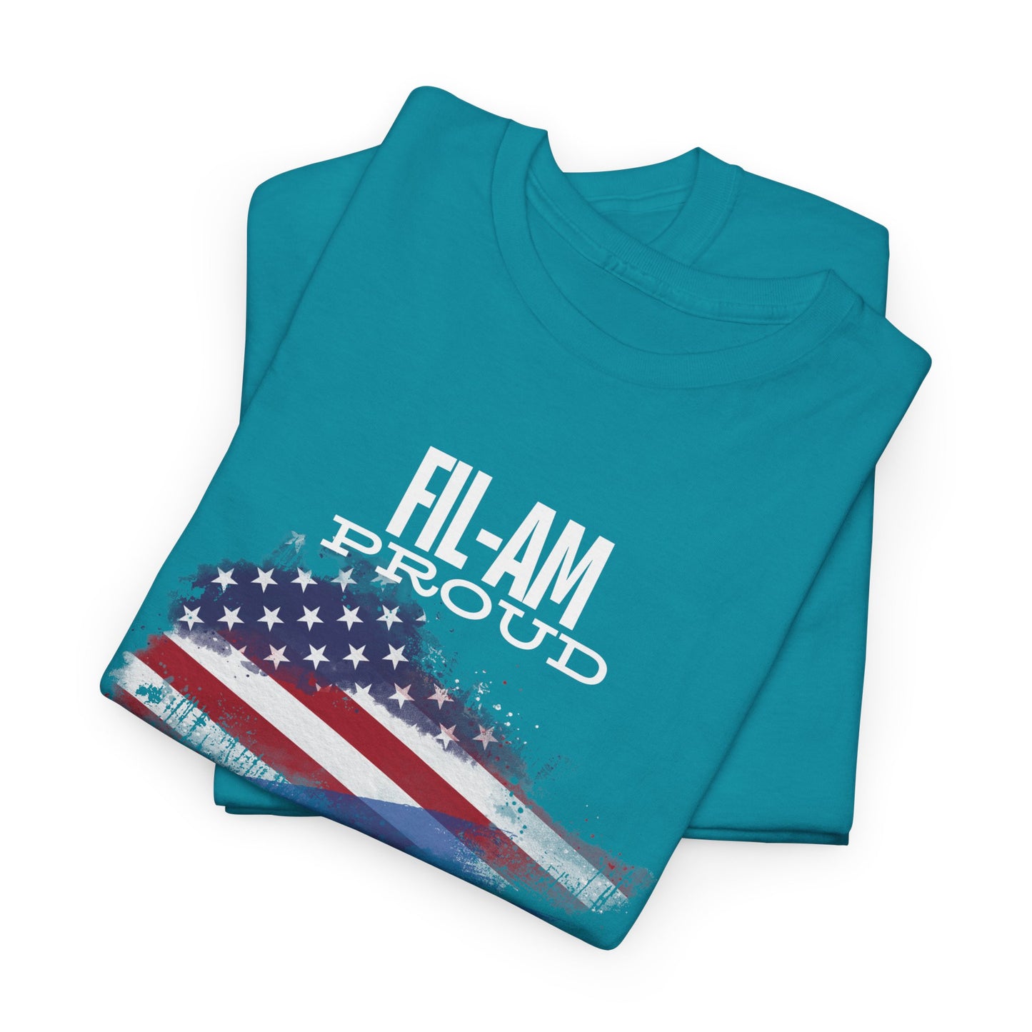 Fil-Am Proud (White Font) Cotton Tee