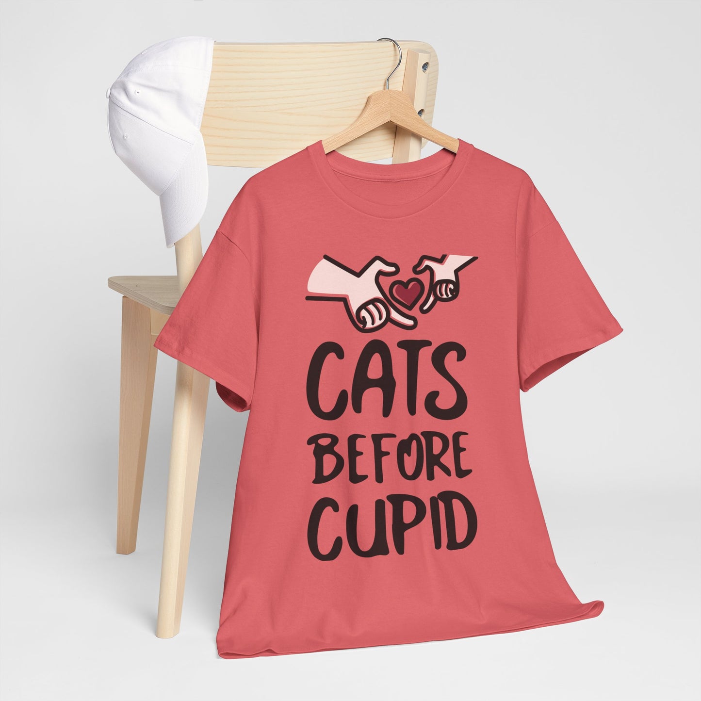 Cats Before Cupid Heavy Cotton Tee