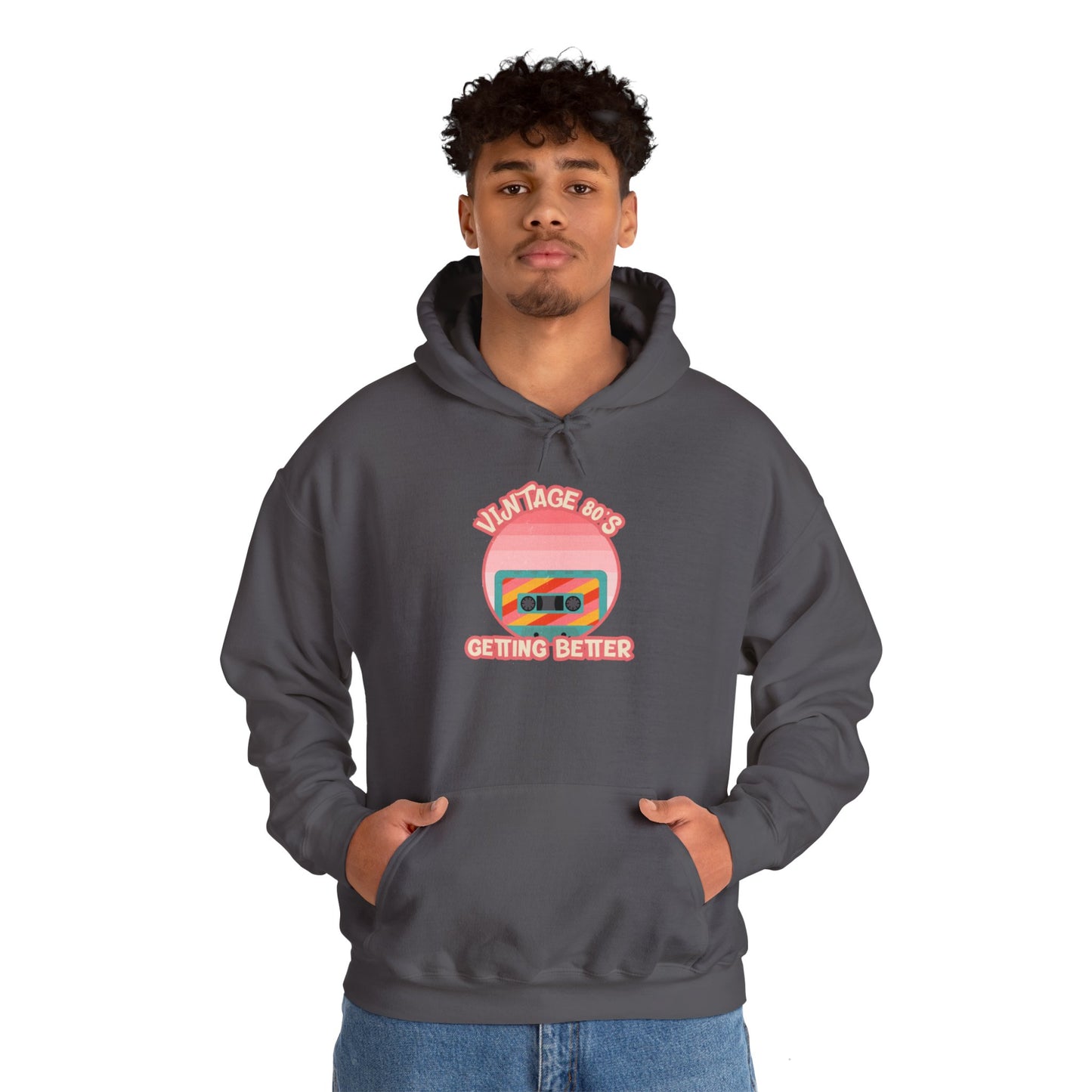 Vintage 80's Getting Better Unisex Hoodie