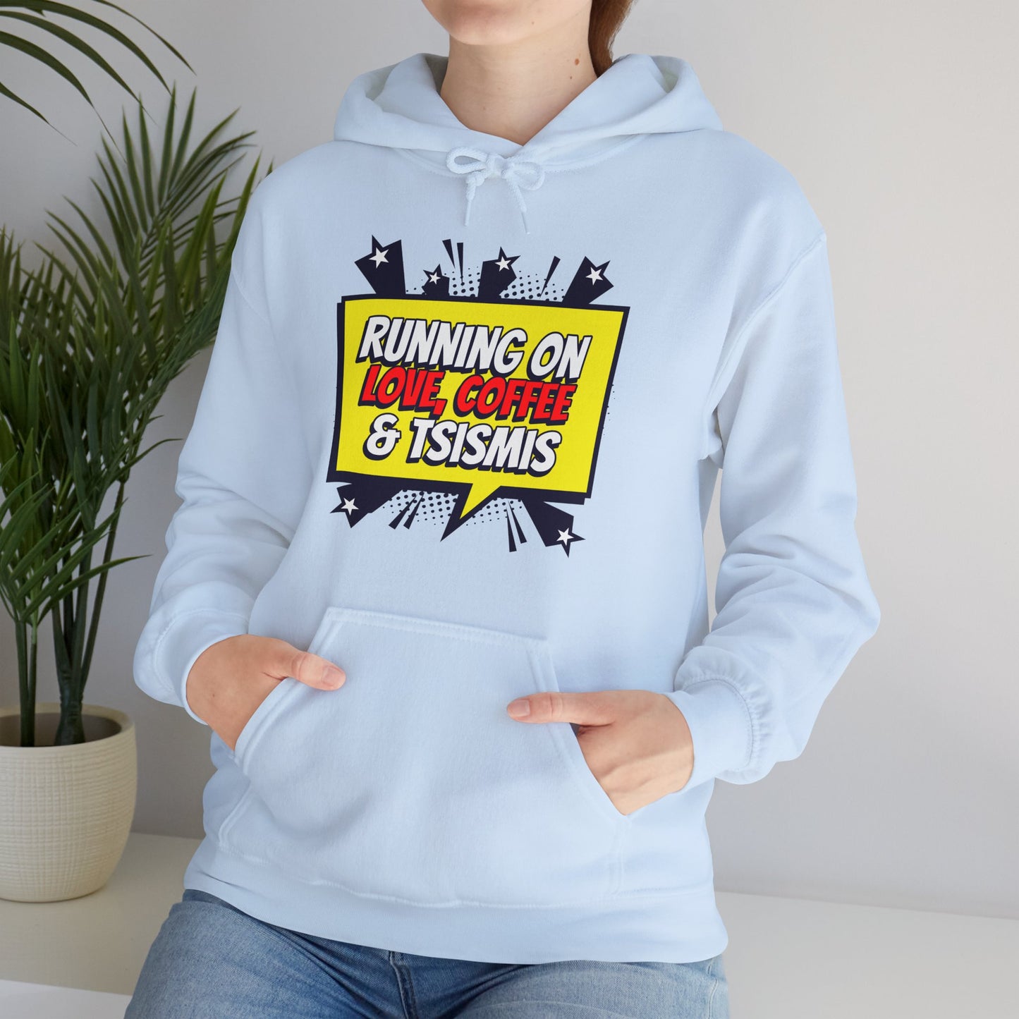Running on Love, Coffee & Tsismis Hoodie