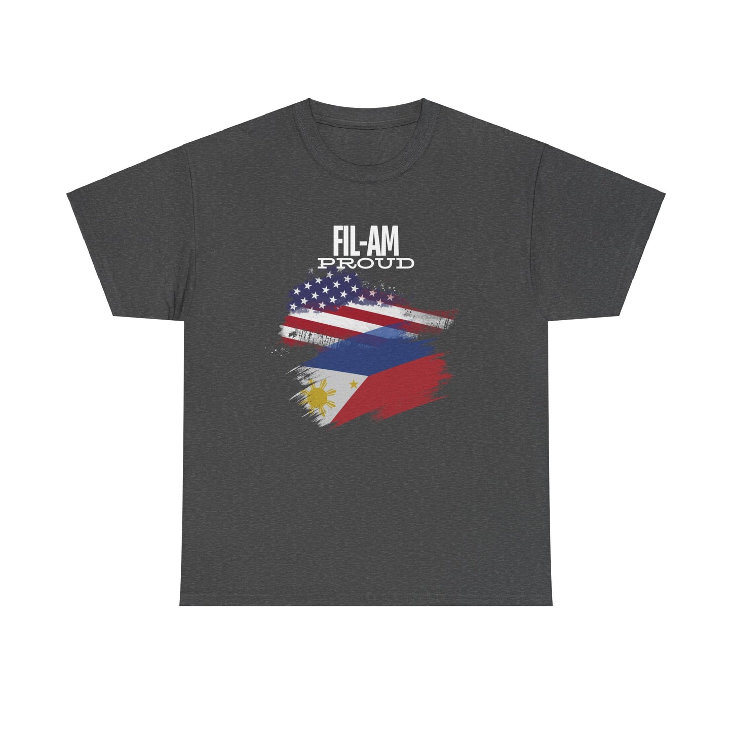Fil-Am Proud (White Font) Cotton Tee