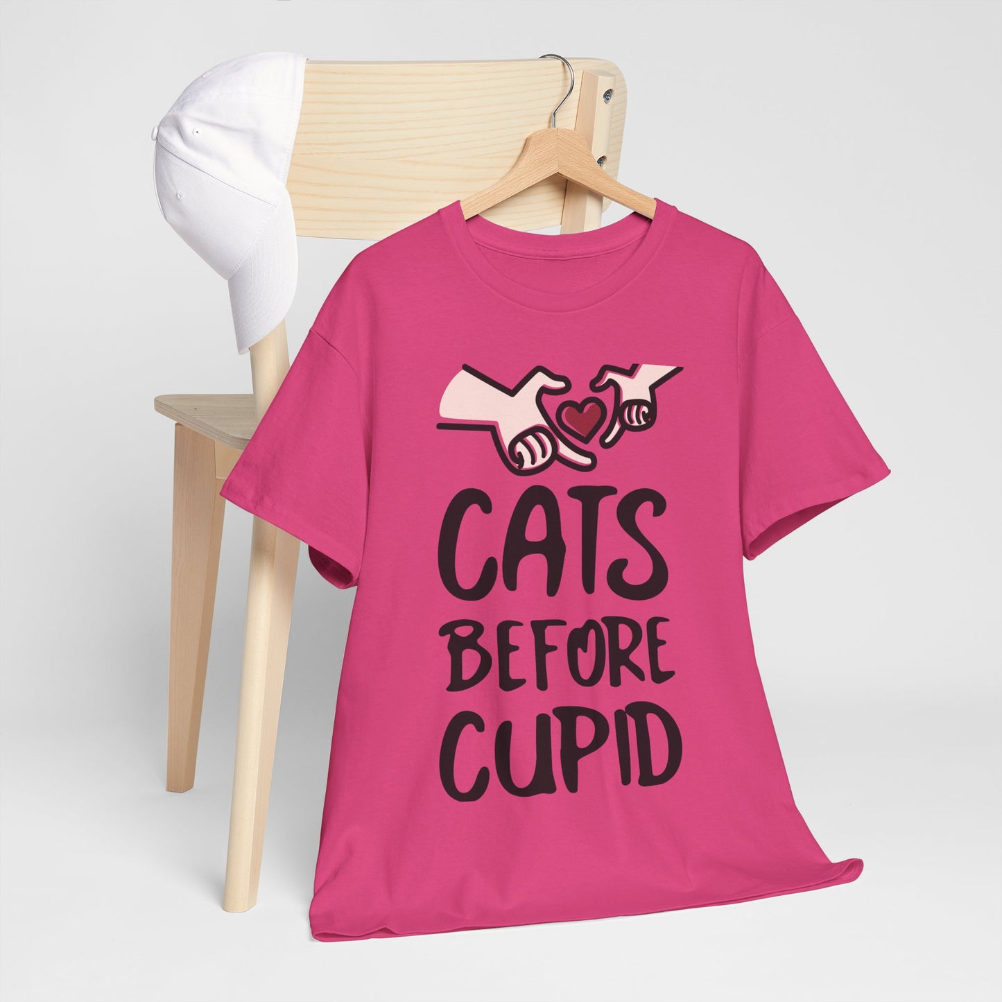 Cats Before Cupid Heavy Cotton Tee