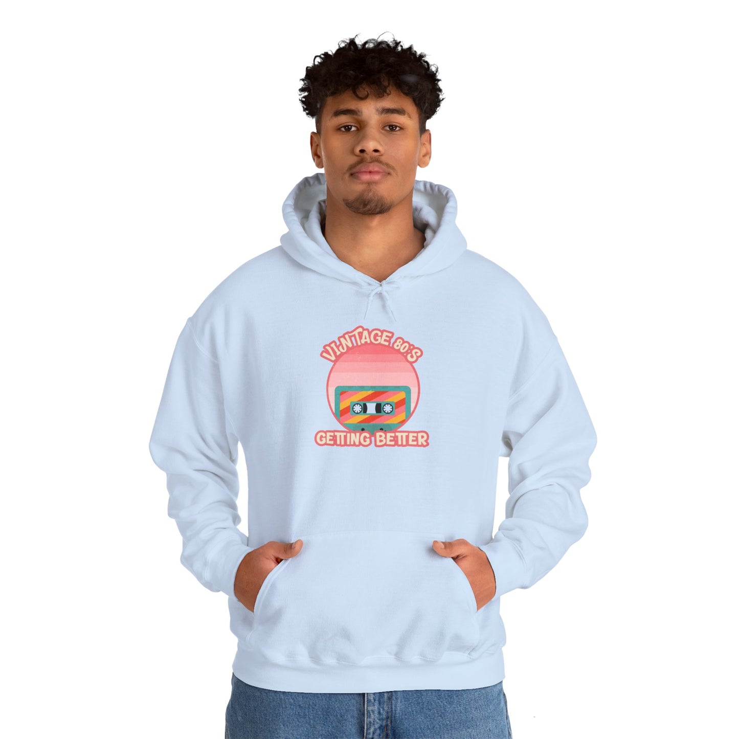 Vintage 80's Getting Better Unisex Hoodie