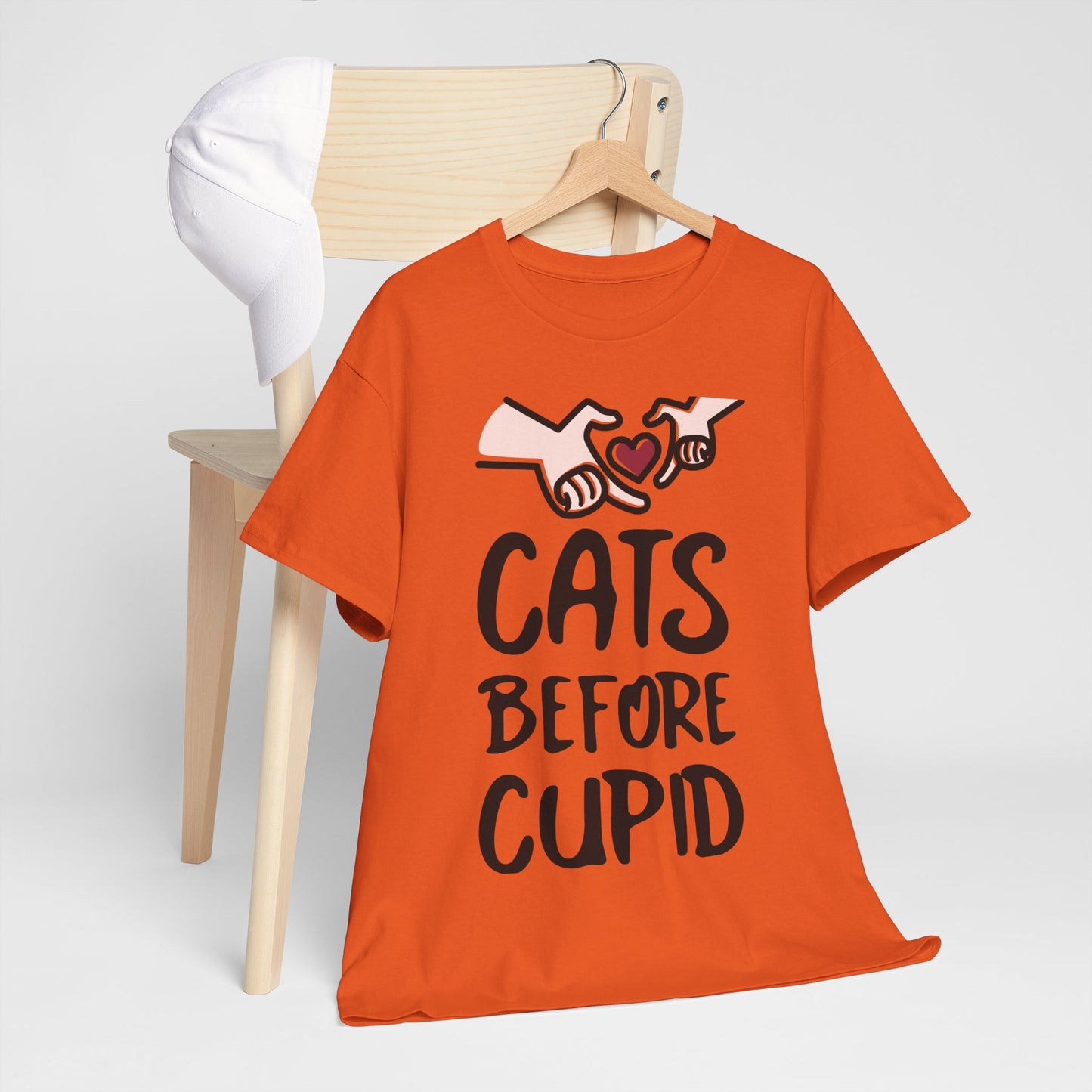 Cats Before Cupid Heavy Cotton Tee