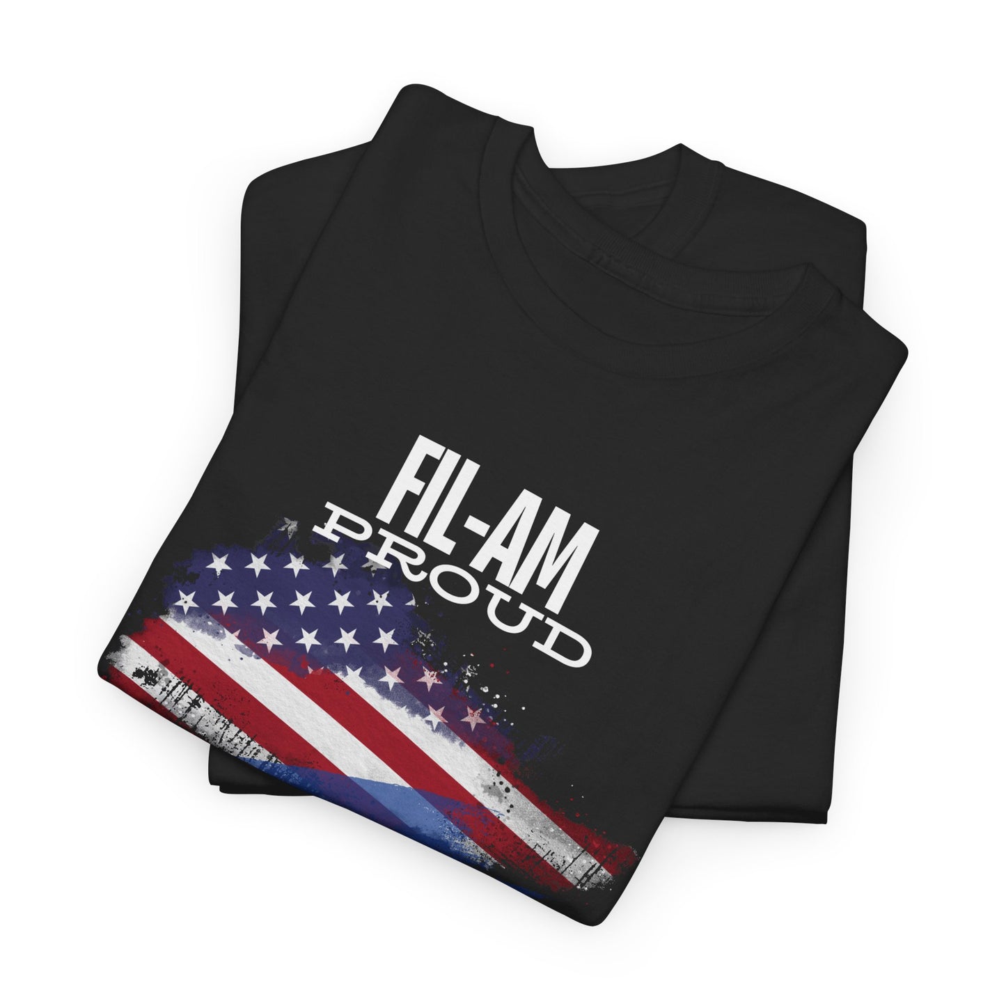Fil-Am Proud (White Font) Cotton Tee