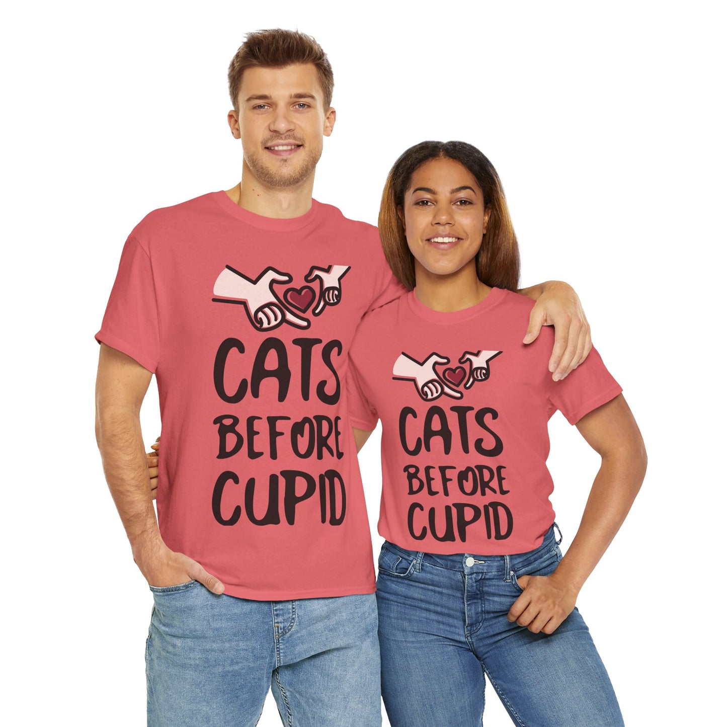 Cats Before Cupid Heavy Cotton Tee