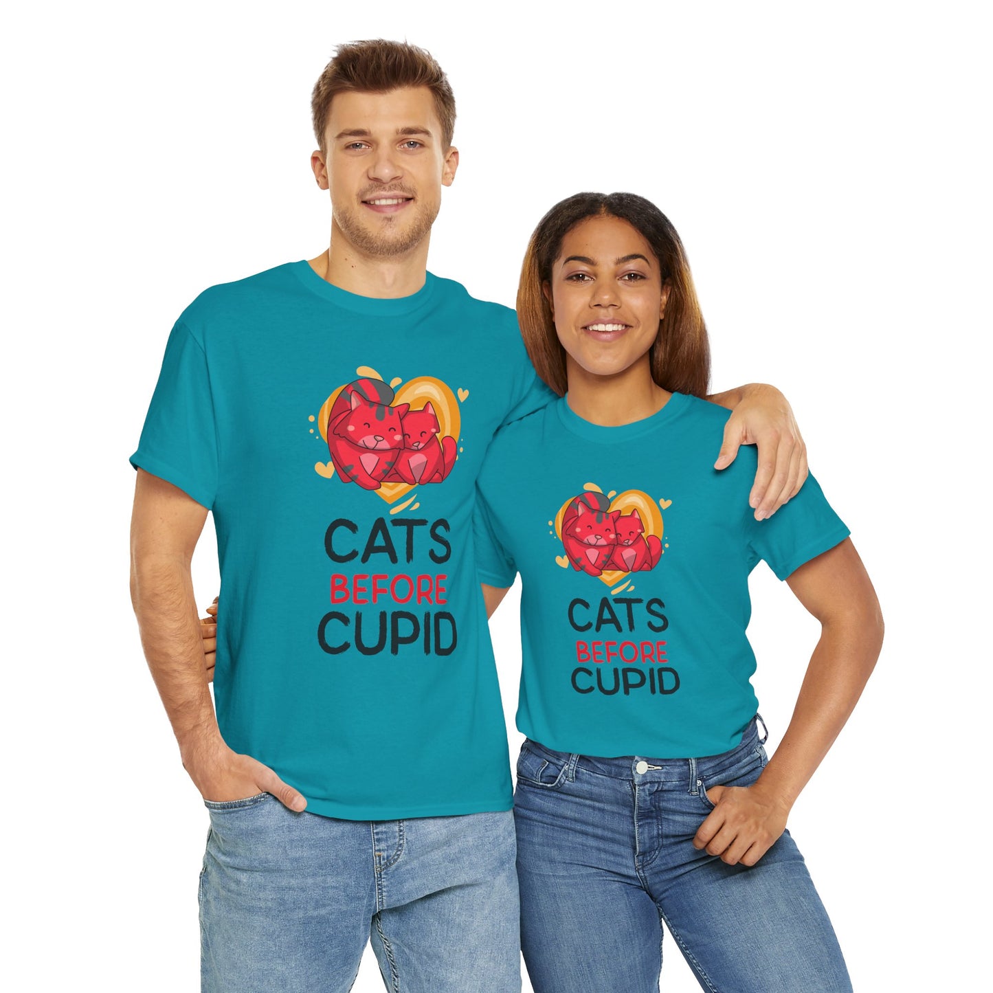 Cats Before Cupid Cotton Tee